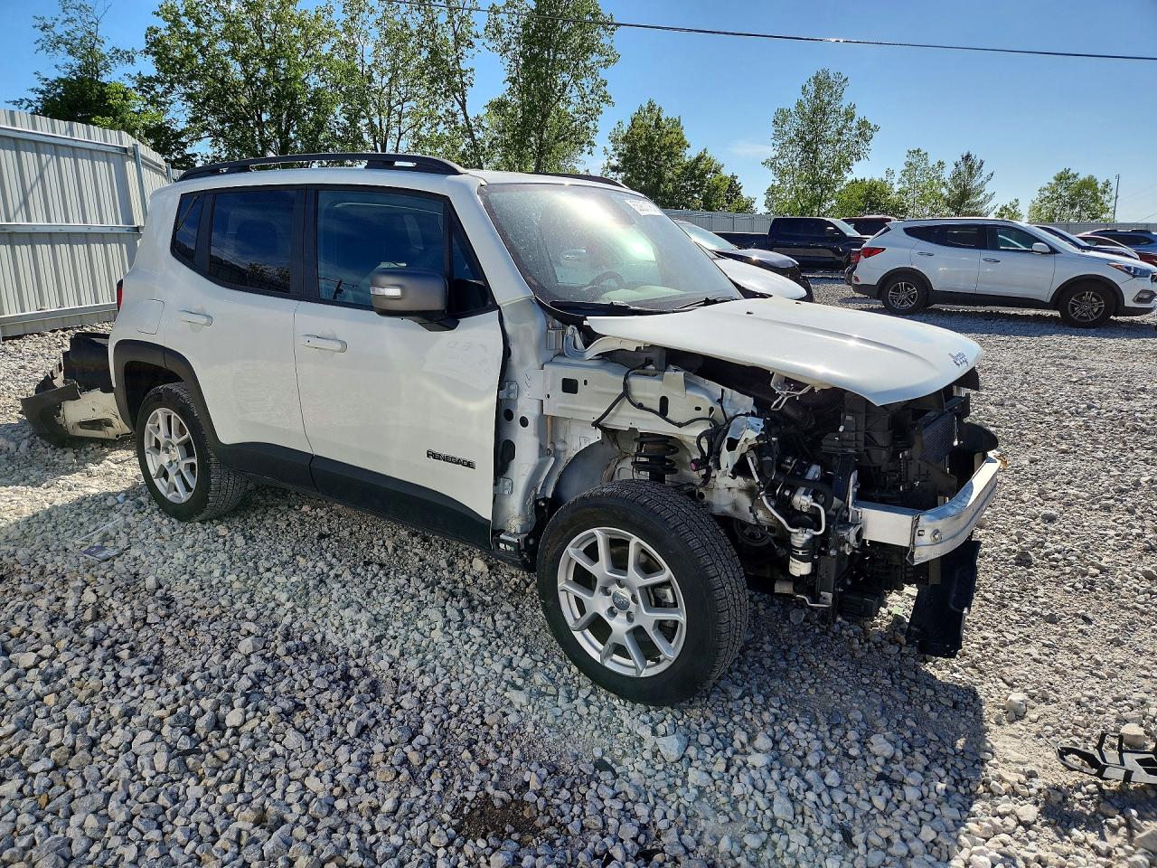 2021 Jeep Renegade Limited White vin: ZACNJDD13MPN32627