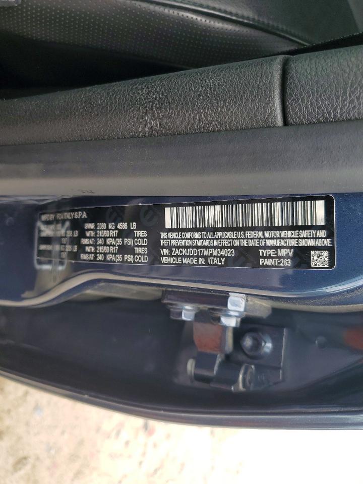 2021 Jeep Renegade Limited Blue vin: ZACNJDD17MPM34023