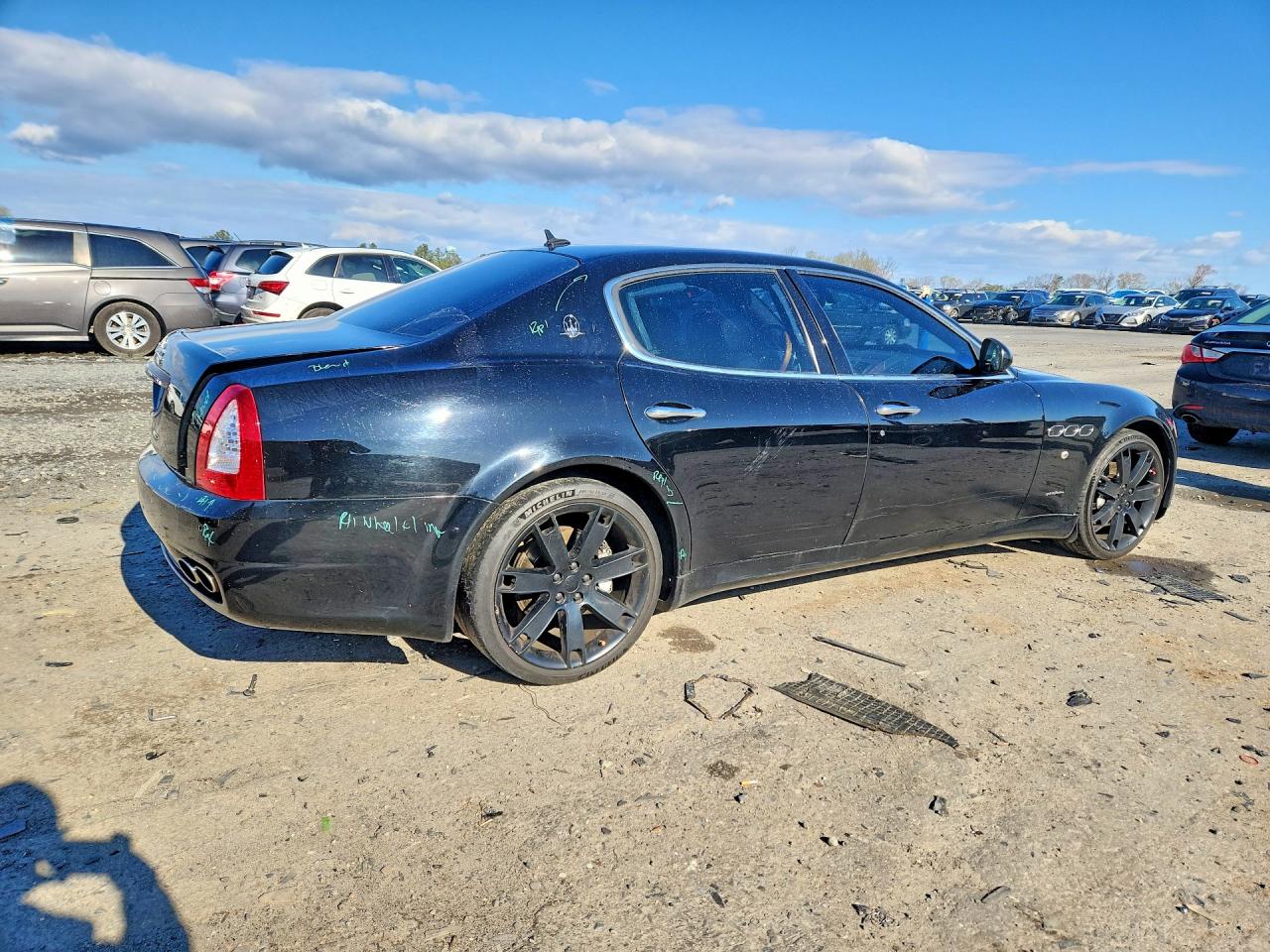 2010 Maserati Quattroporte Black vin: ZAM39FKA6A0051639
