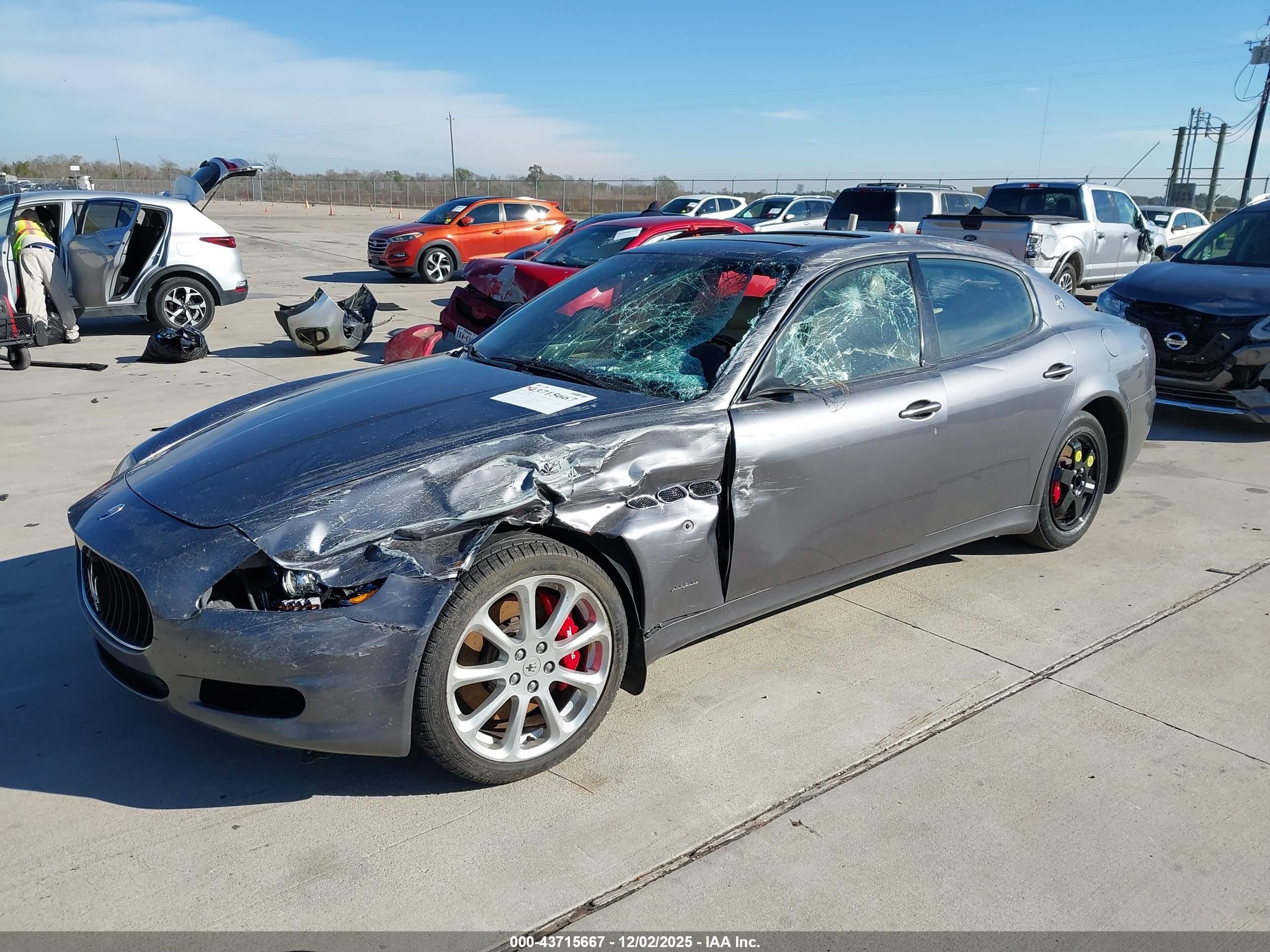 2011 Maserati Quattroporte S Серый vin: ZAM39JKA3B0054986