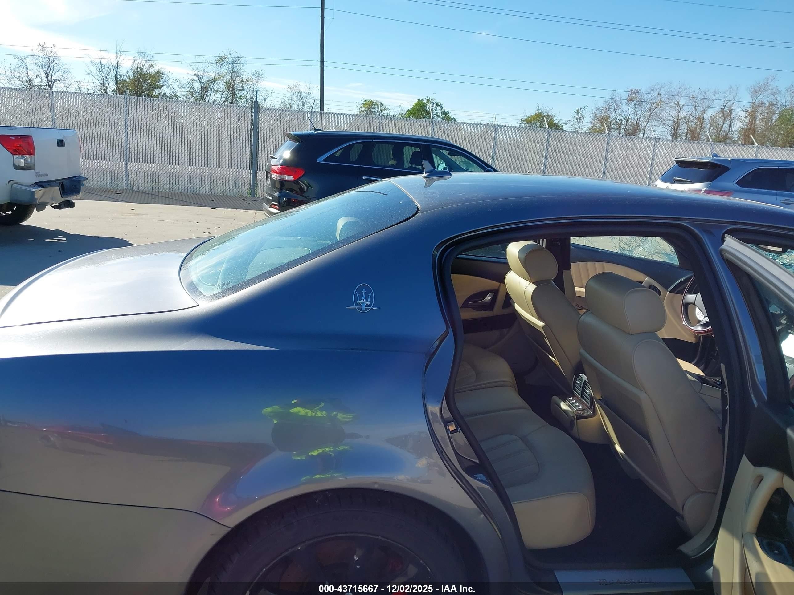 2011 Maserati Quattroporte S Серый vin: ZAM39JKA3B0054986