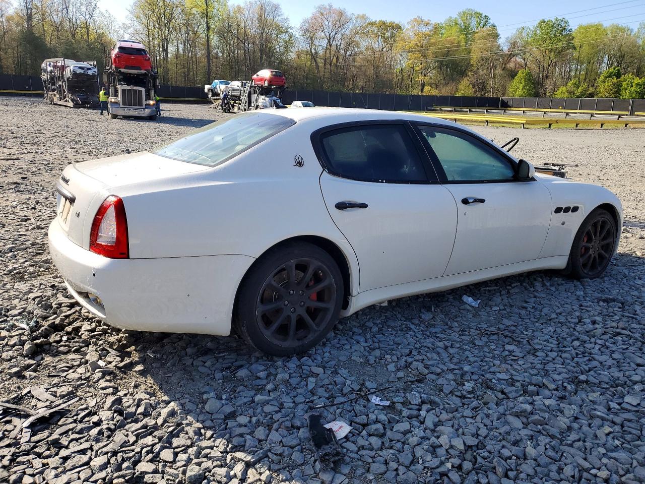 2010 Maserati Quattroporte S White vin: ZAM39JKA9A0050701
