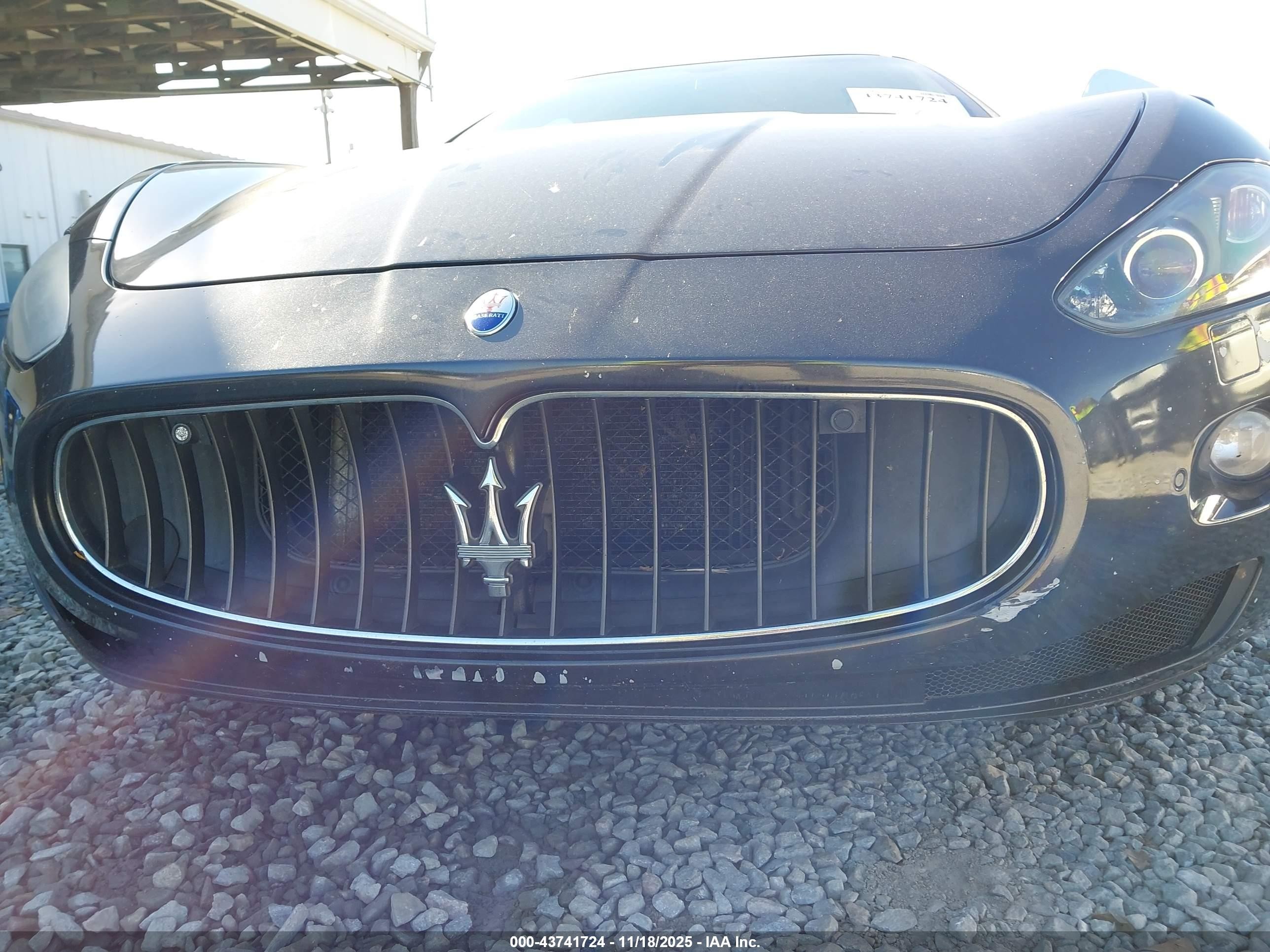 2010 Maserati Granturismo S/s Automatic Black vin: ZAM45KLA0A0053443
