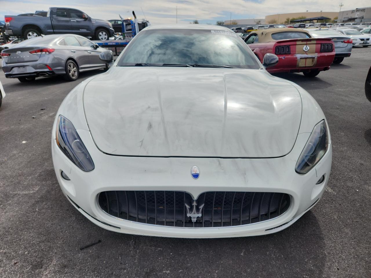 2010 Maserati Granturismo S White vin: ZAM45KLA4A0051291
