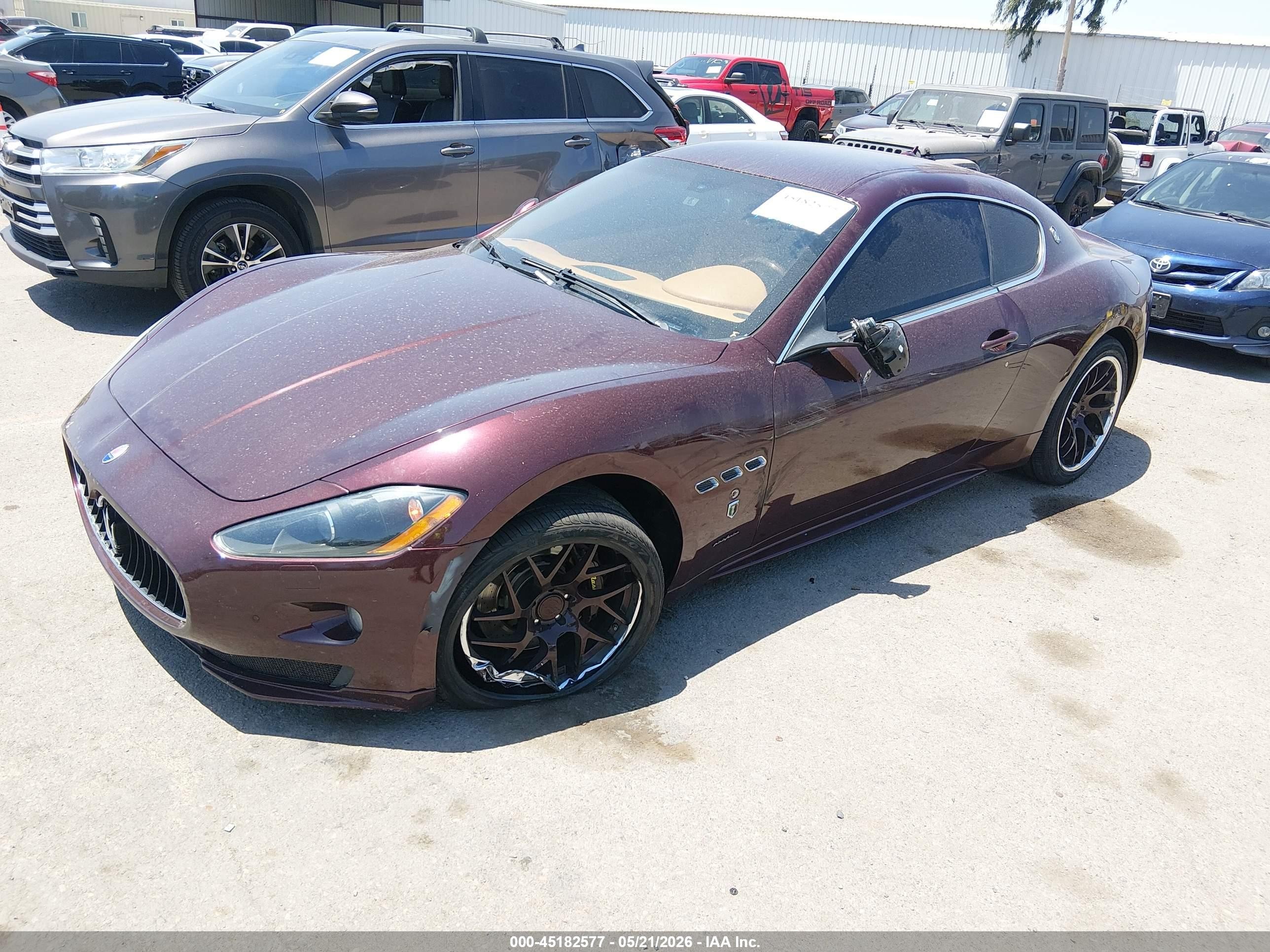 2012 Maserati Granturismo S Automatic Темно-бордовый vin: ZAM45KLA6C0065129