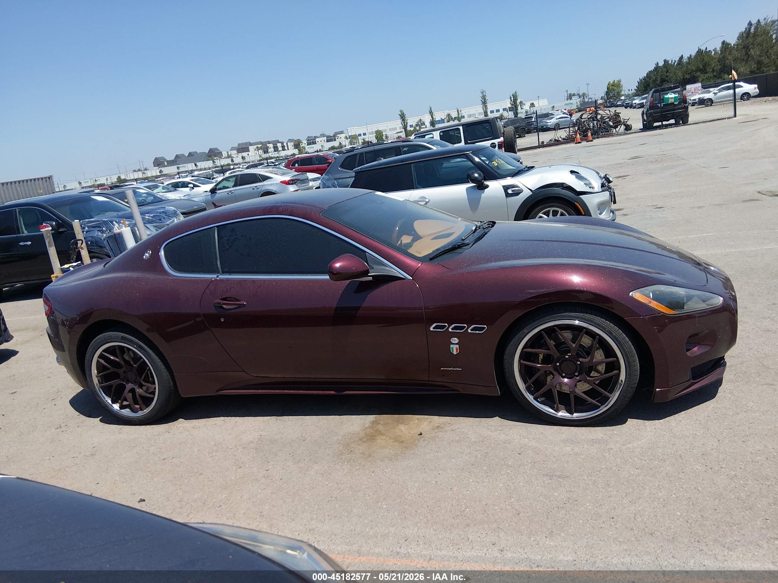 2012 Maserati Granturismo S Automatic Темно-бордовый vin: ZAM45KLA6C0065129
