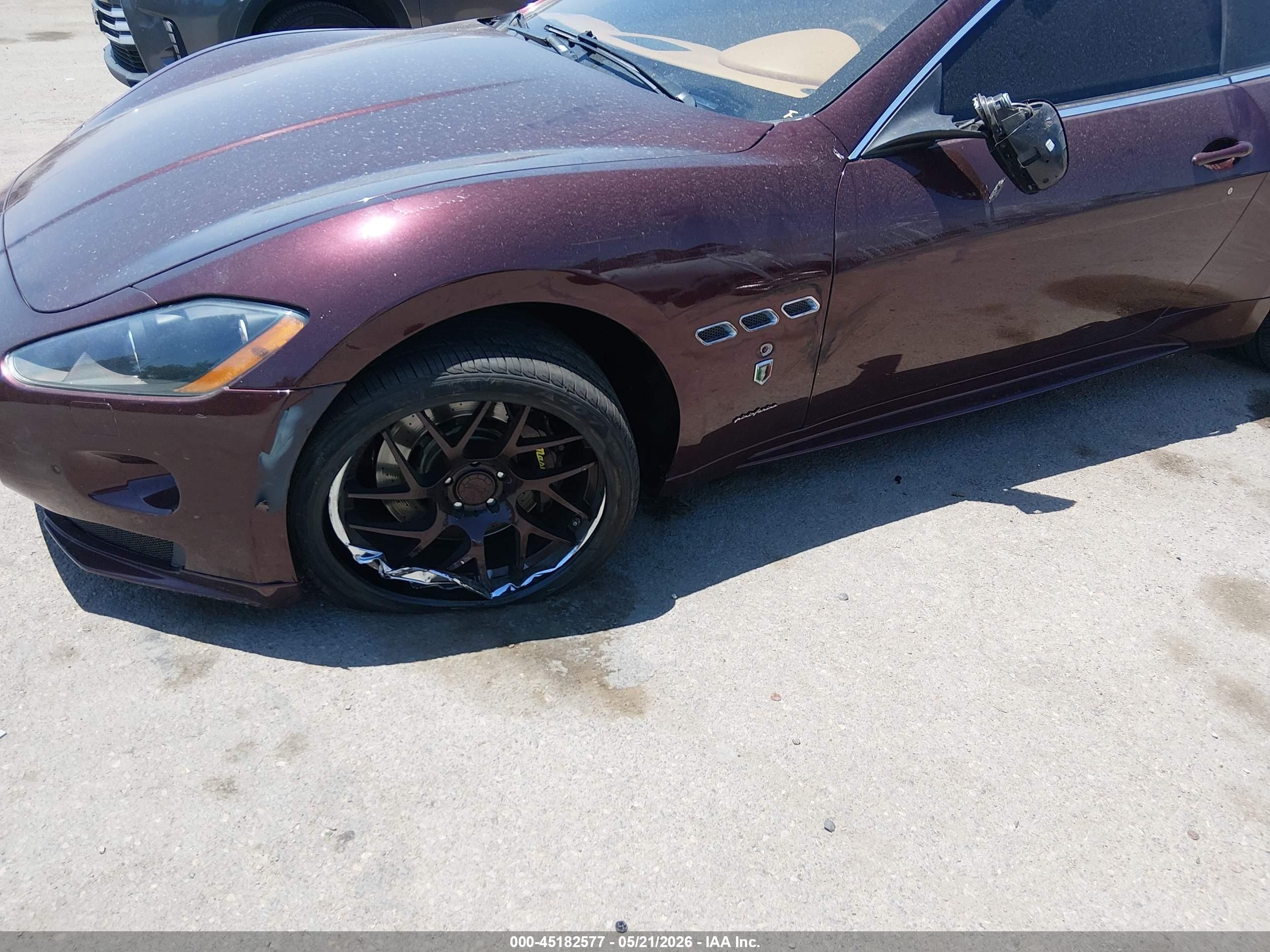 2012 Maserati Granturismo S Automatic Темно-бордовый vin: ZAM45KLA6C0065129