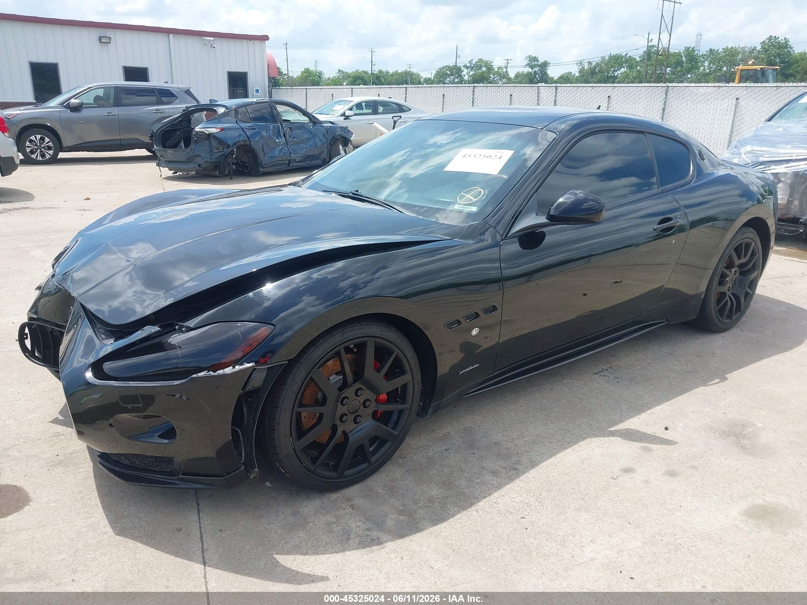2012 Maserati Granturismo S Automatic Black vin: ZAM45KLA8C0062362