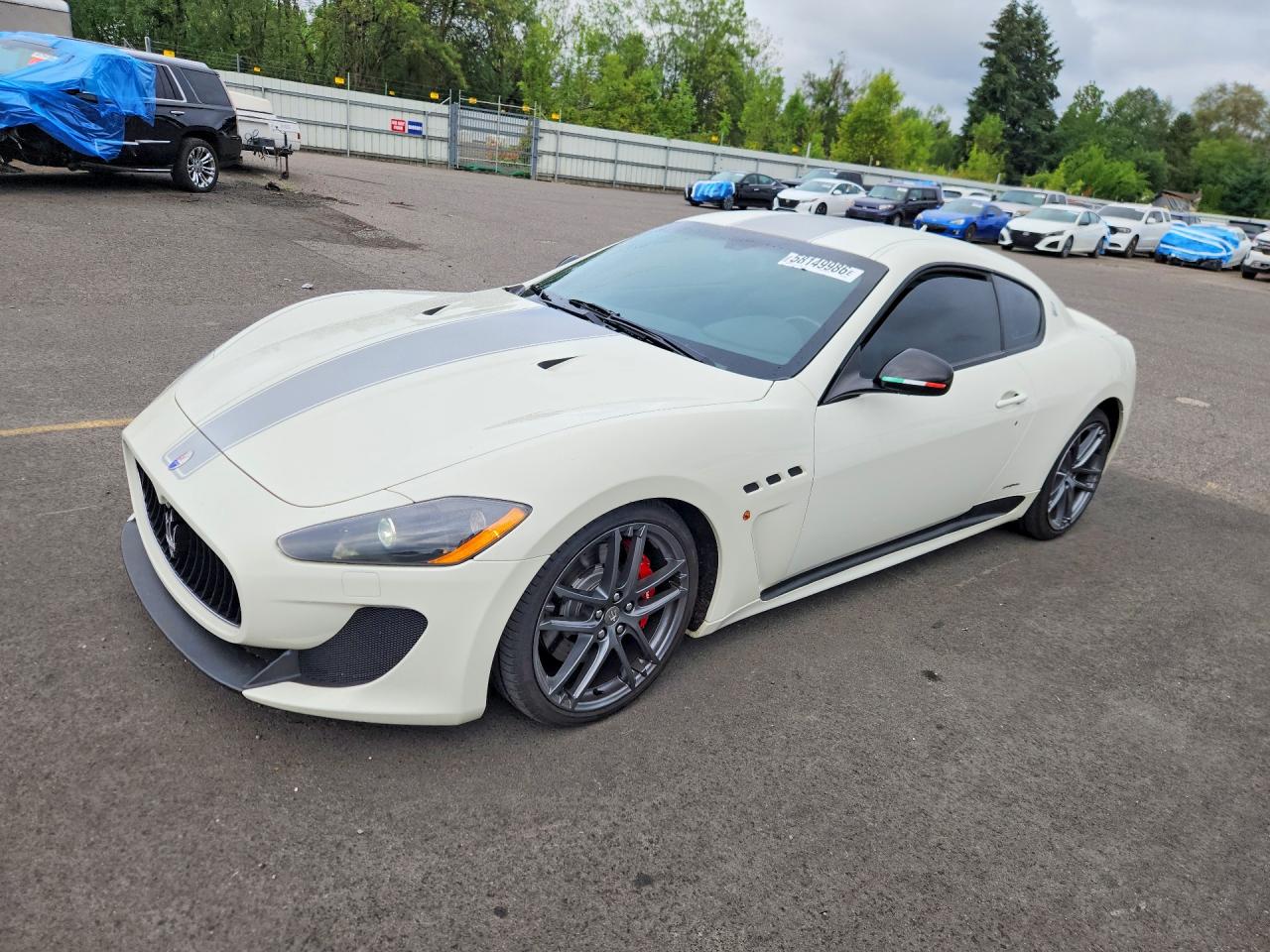 2012 Maserati Granturismo S White vin: ZAM45MLA9C0065184