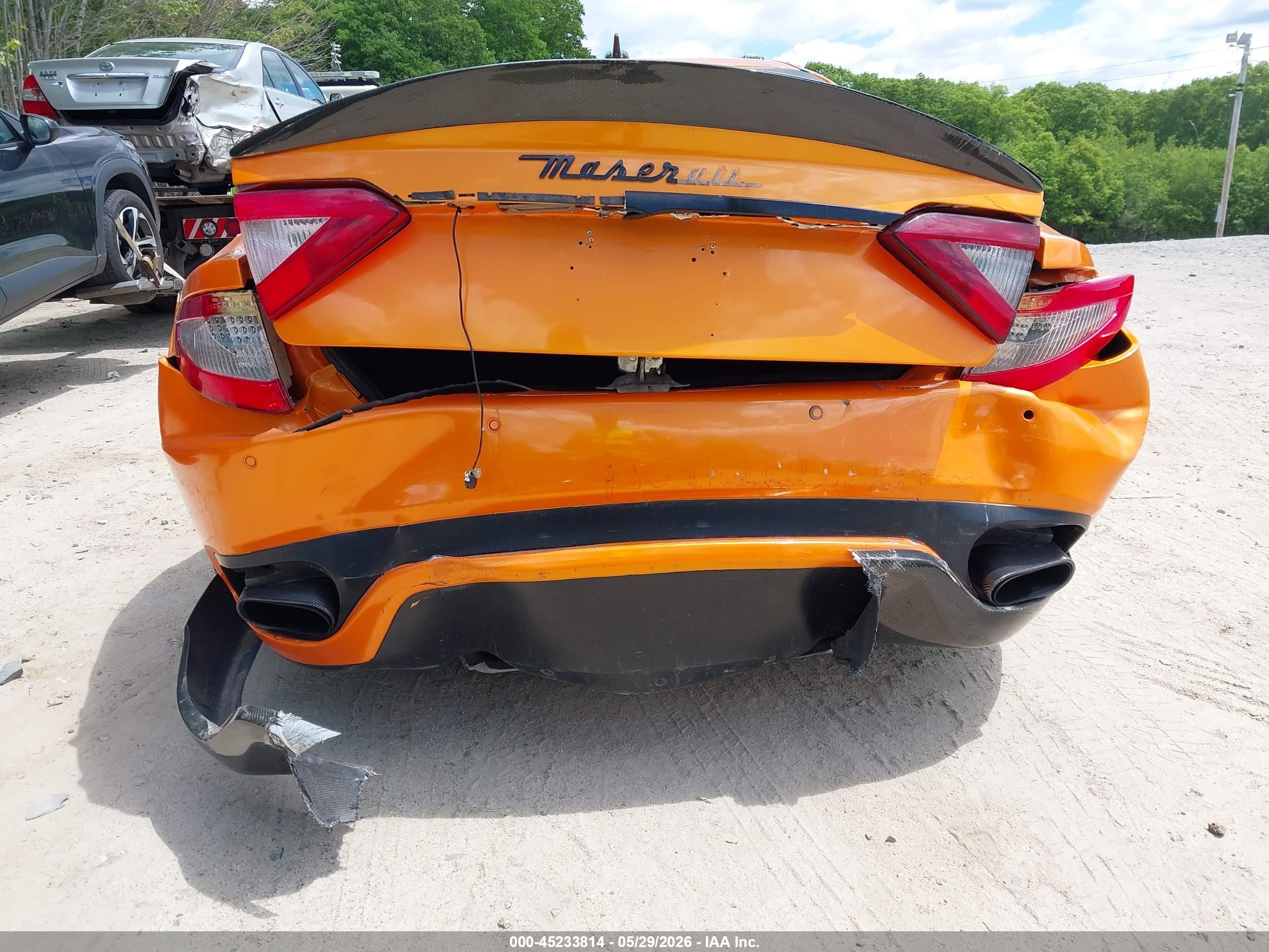 2013 Maserati Granturismo Mc/sport Orange vin: ZAM45VLA0D0070622