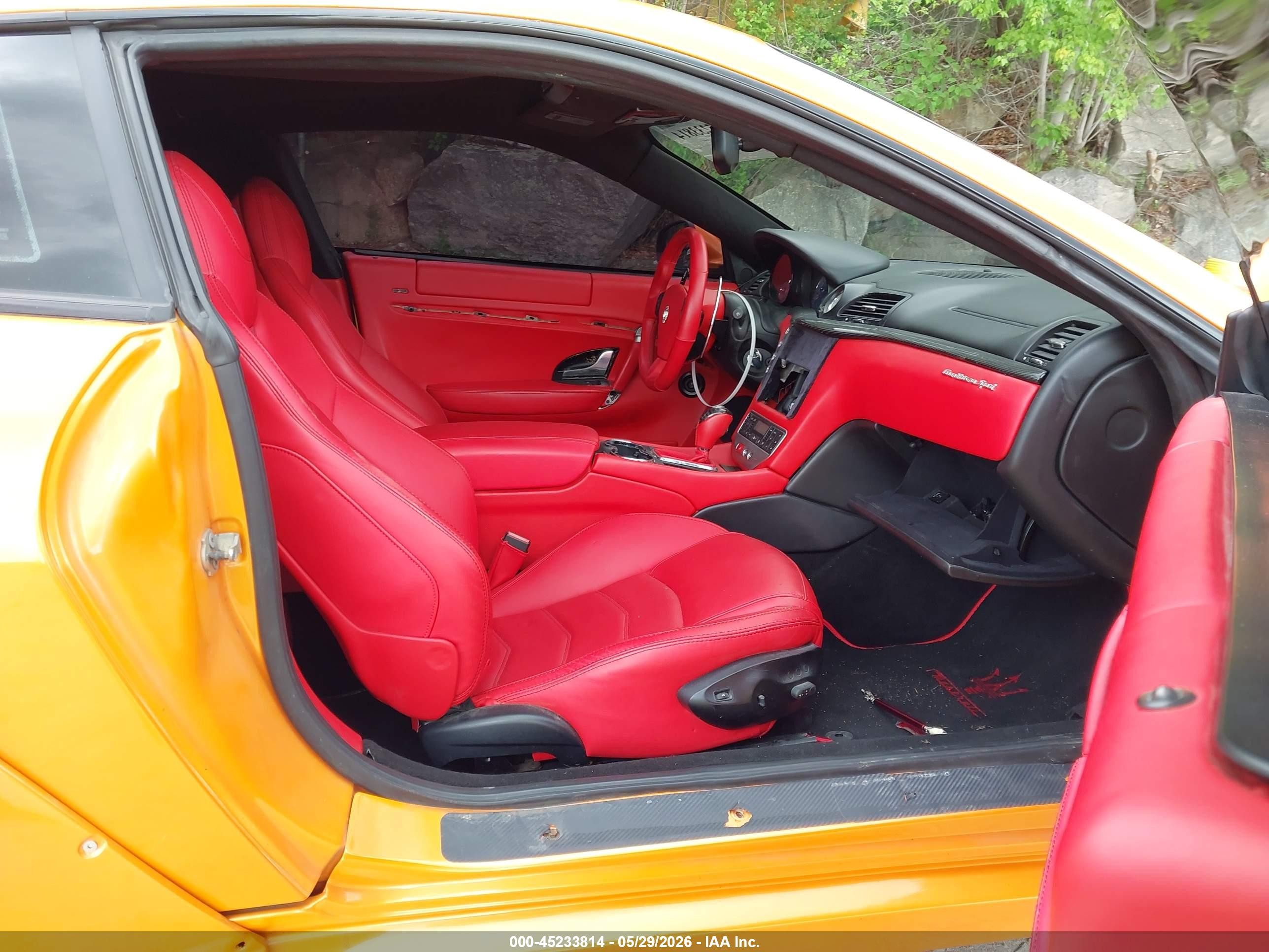 2013 Maserati Granturismo Mc/sport Orange vin: ZAM45VLA0D0070622
