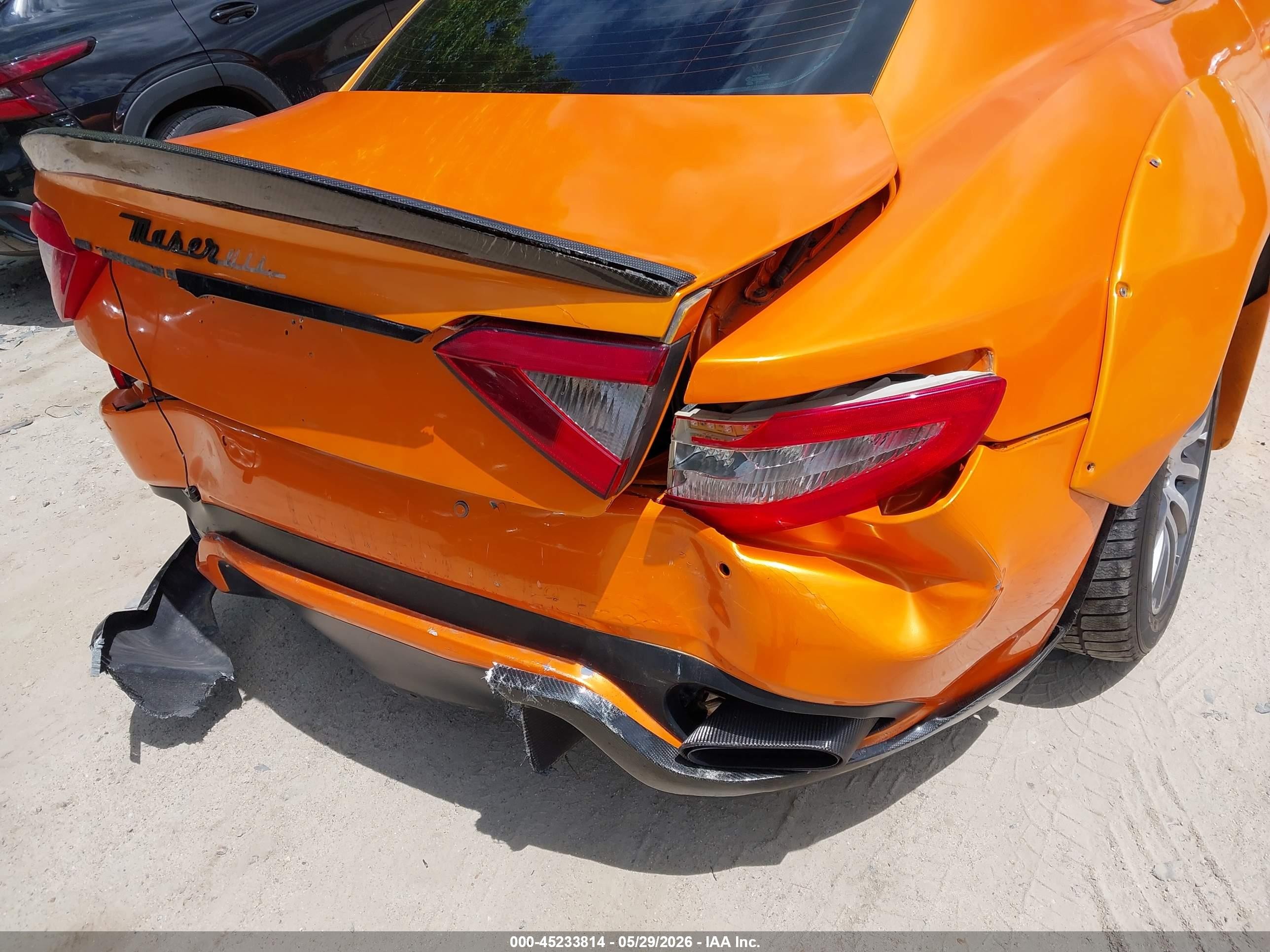 2013 Maserati Granturismo Mc/sport Orange vin: ZAM45VLA0D0070622