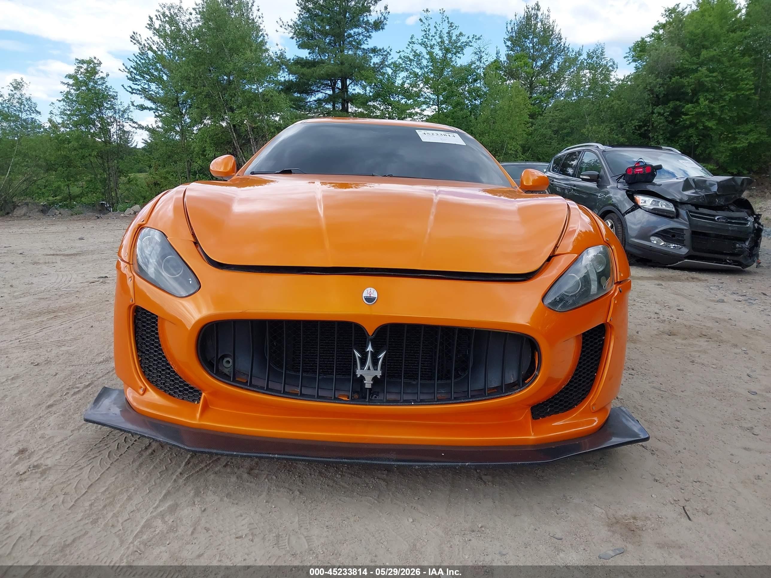 2013 Maserati Granturismo Mc/sport Orange vin: ZAM45VLA0D0070622