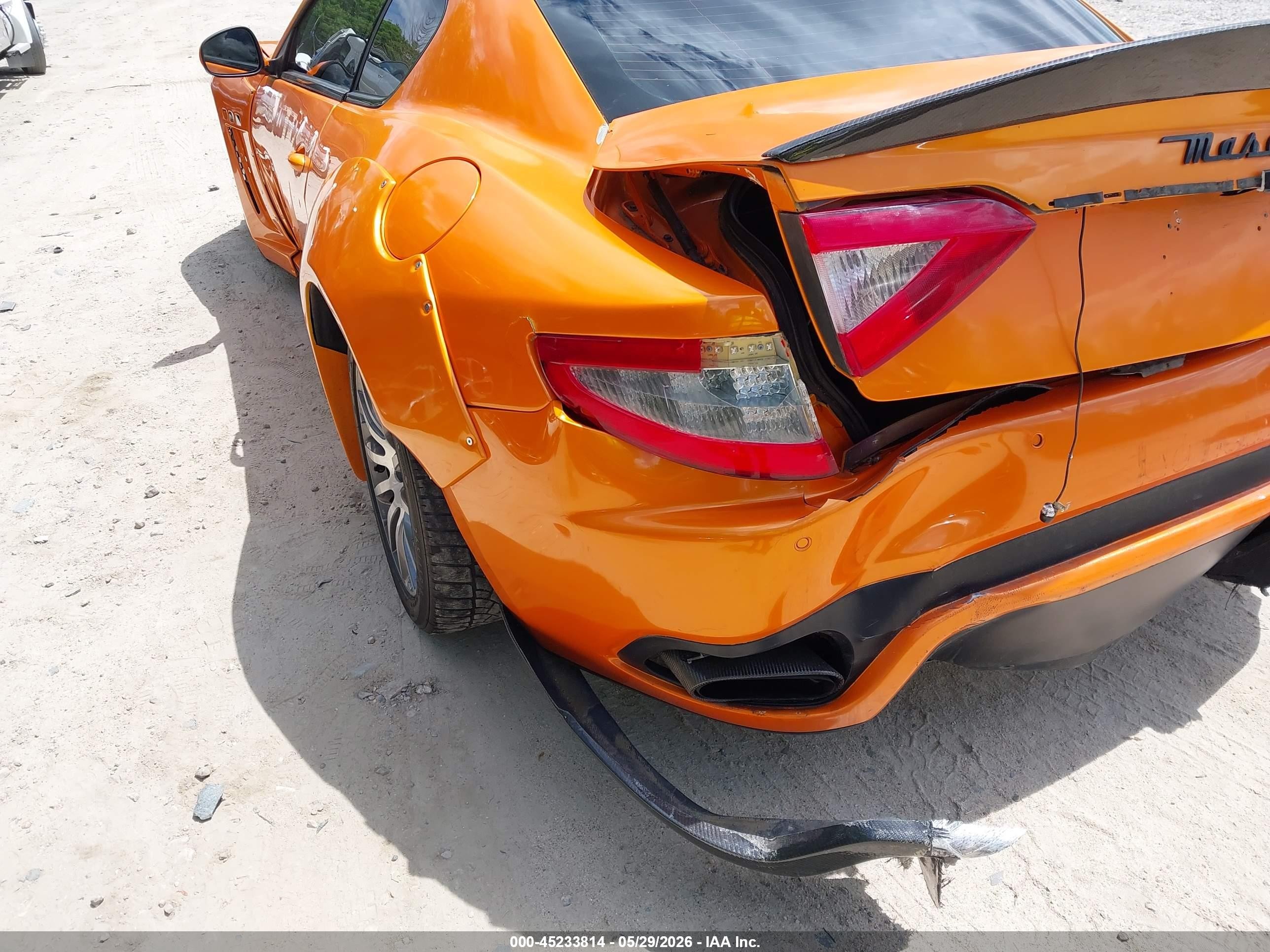 2013 Maserati Granturismo Mc/sport Orange vin: ZAM45VLA0D0070622