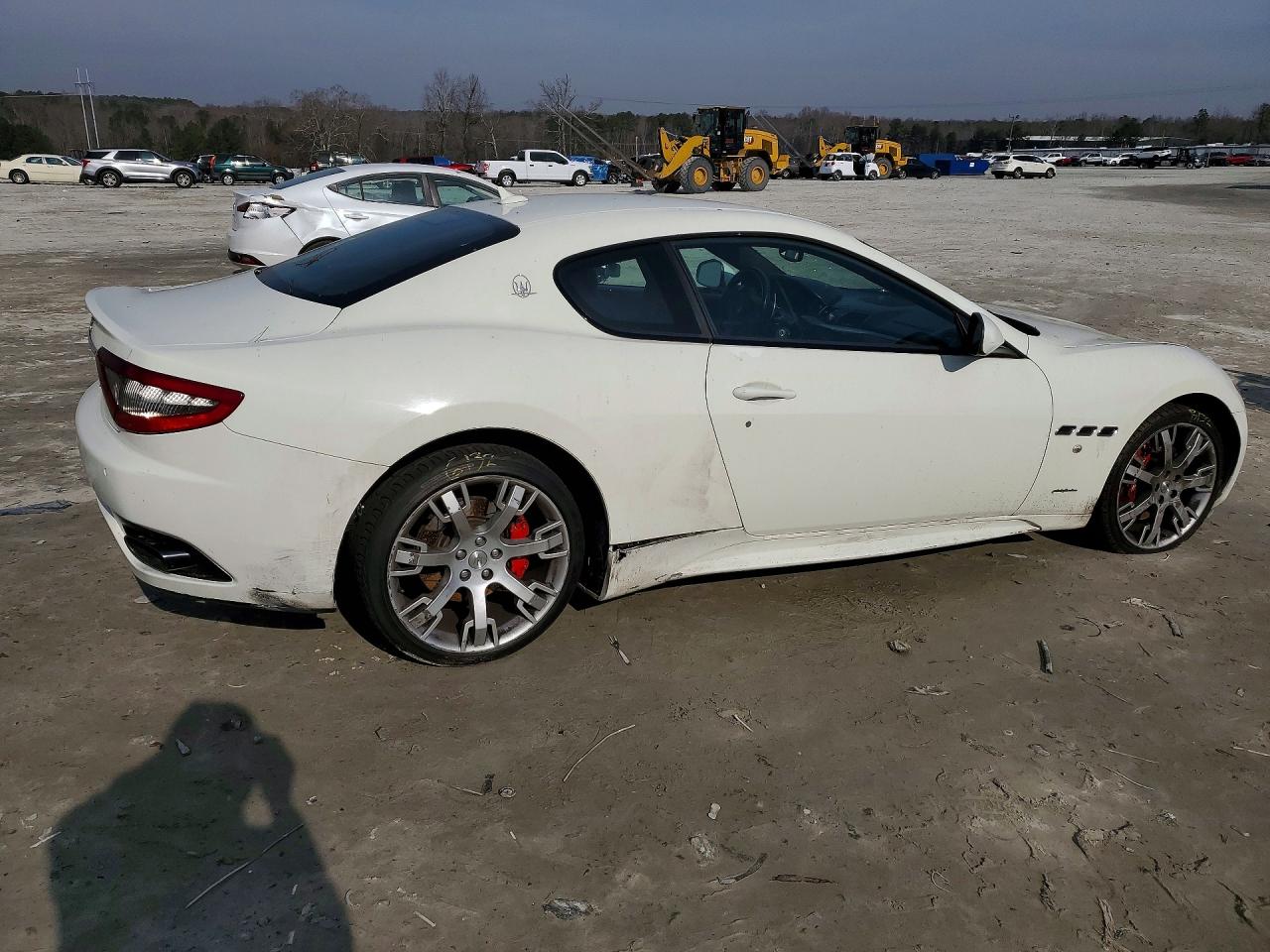 2013 Maserati Granturismo S White vin: ZAM45VLA1D0073206