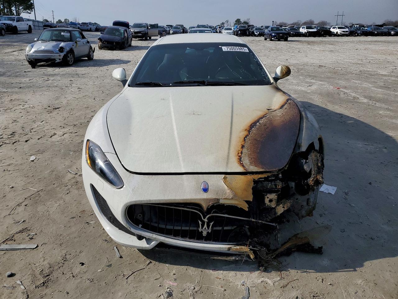 2013 Maserati Granturismo S White vin: ZAM45VLA1D0073206