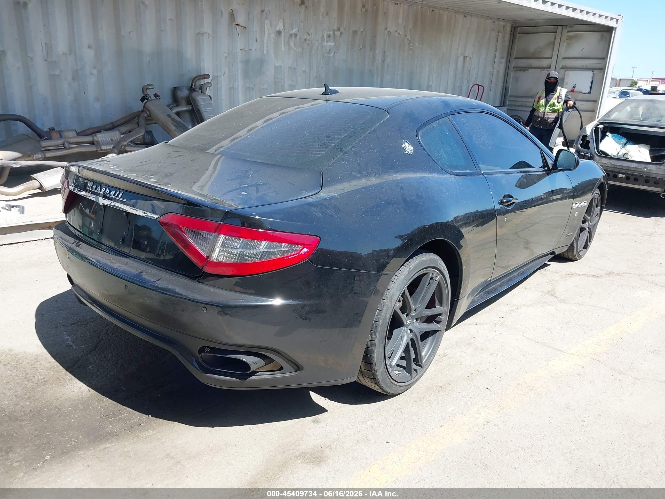 2015 Maserati Granturismo Mc/mc Centennial/sport Black vin: ZAM45VLA3F0127544