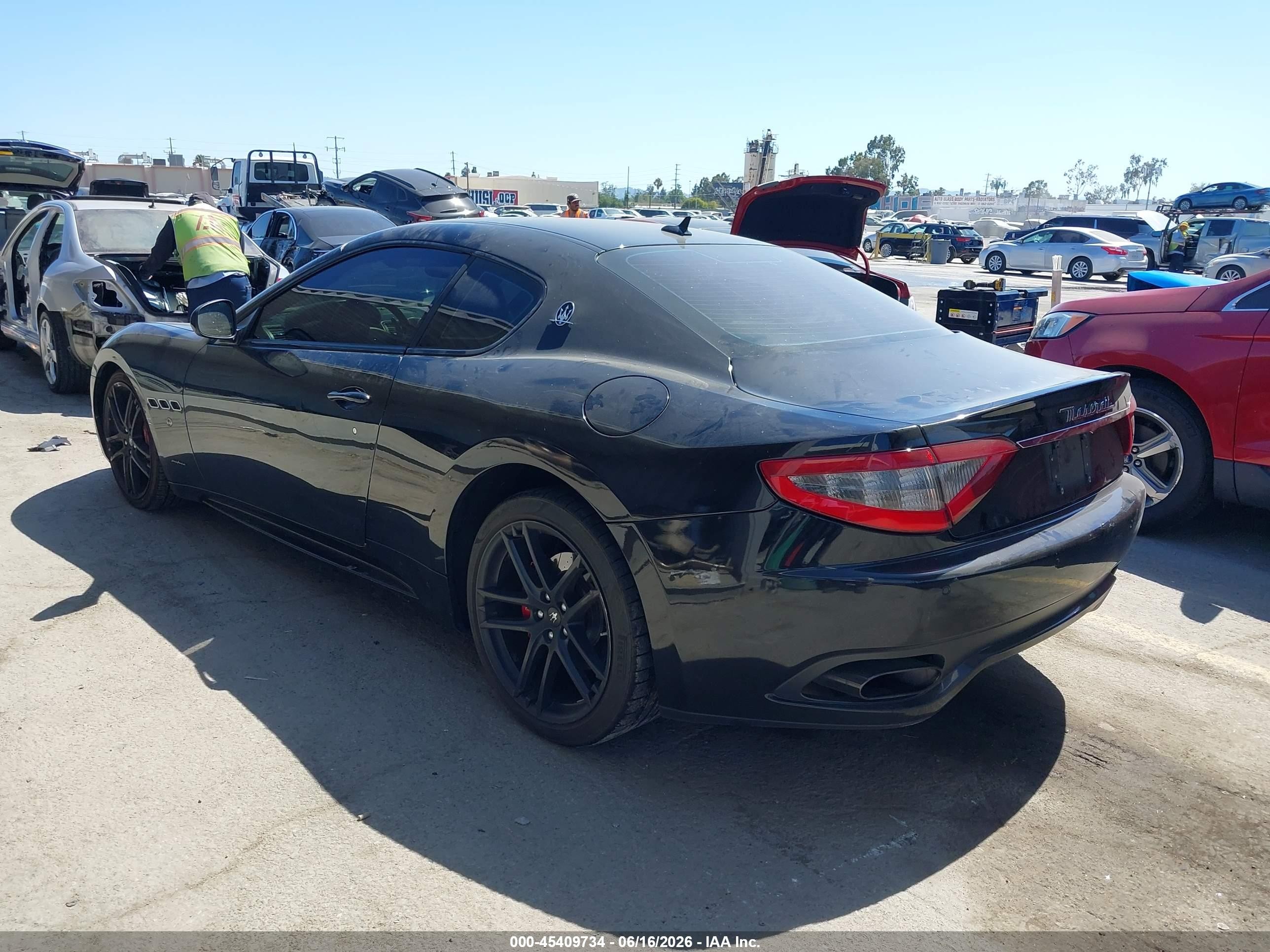 2015 Maserati Granturismo Mc/mc Centennial/sport Black vin: ZAM45VLA3F0127544