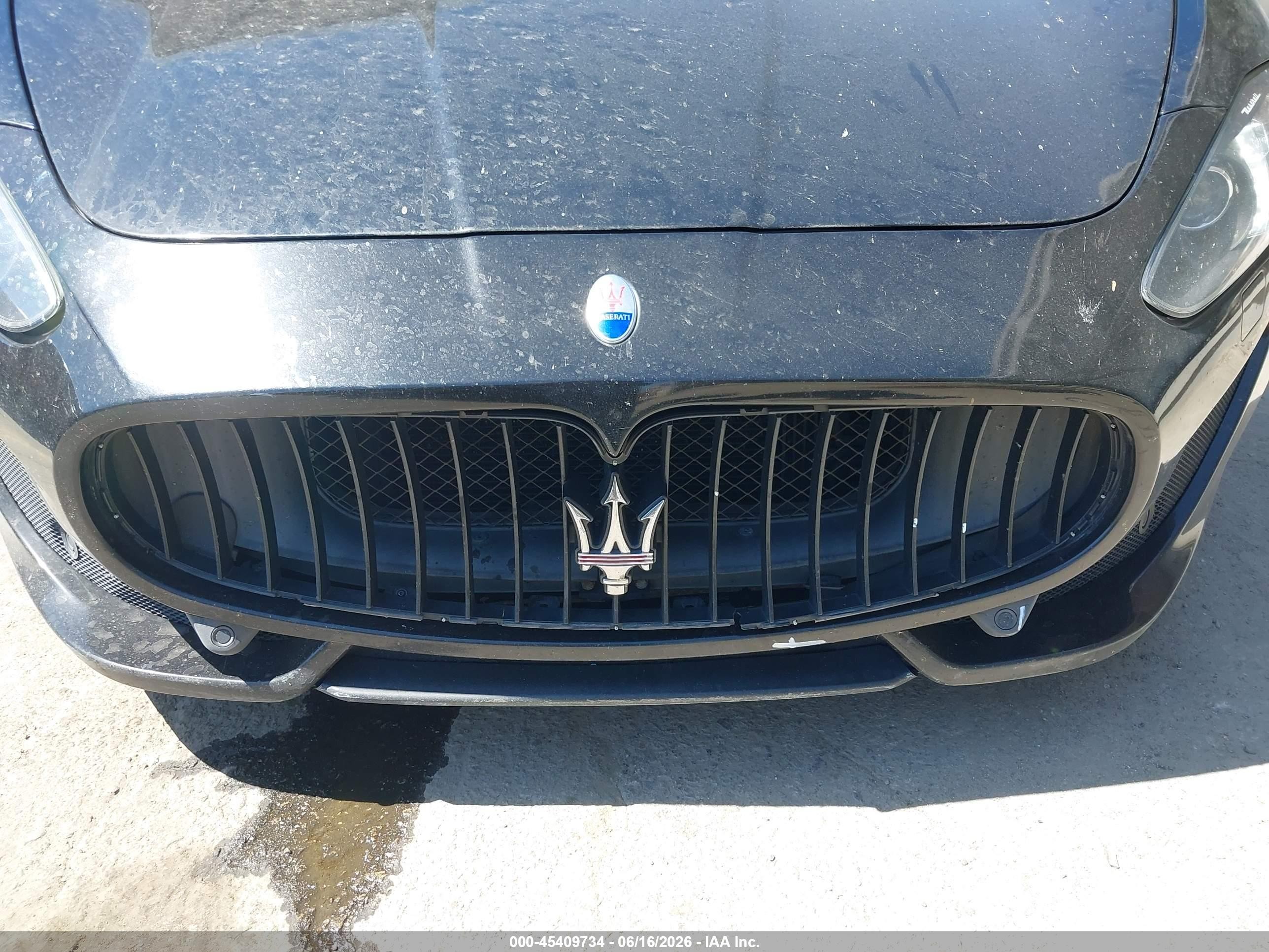 2015 Maserati Granturismo Mc/mc Centennial/sport Black vin: ZAM45VLA3F0127544
