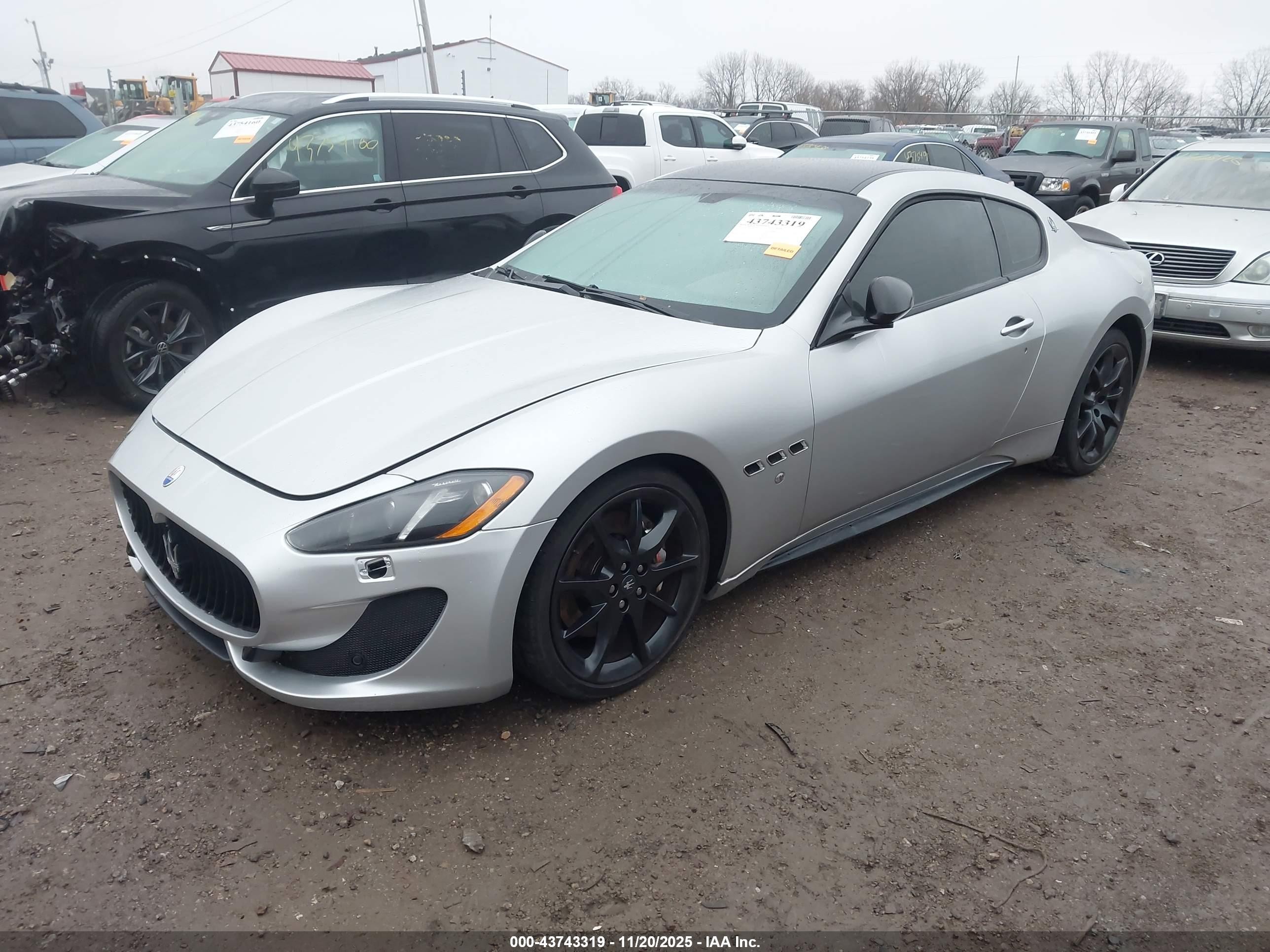 2013 Maserati Granturismo Mc/sport Silver vin: ZAM45VLAXD0067176