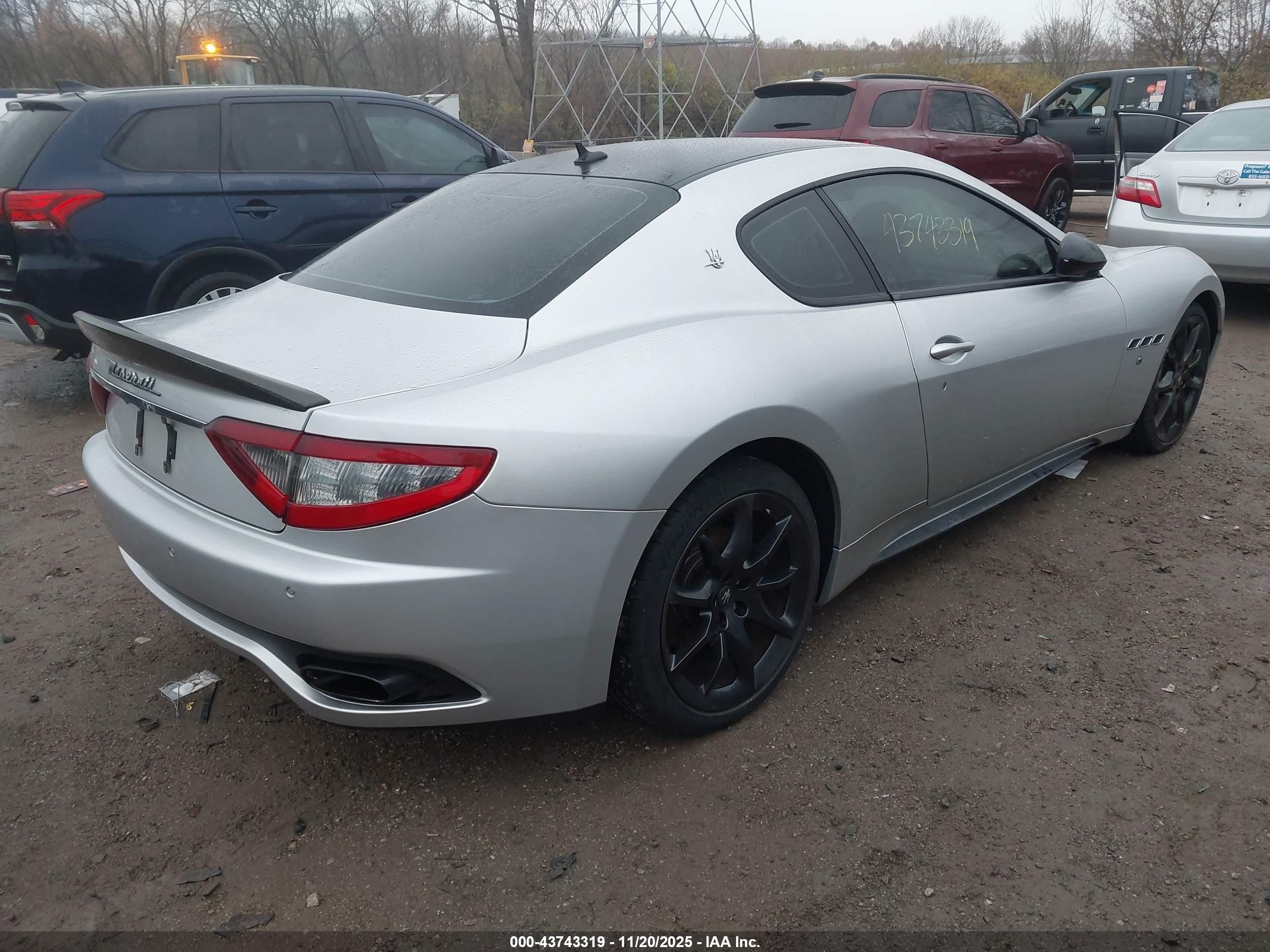 2013 Maserati Granturismo Mc/sport Silver vin: ZAM45VLAXD0067176