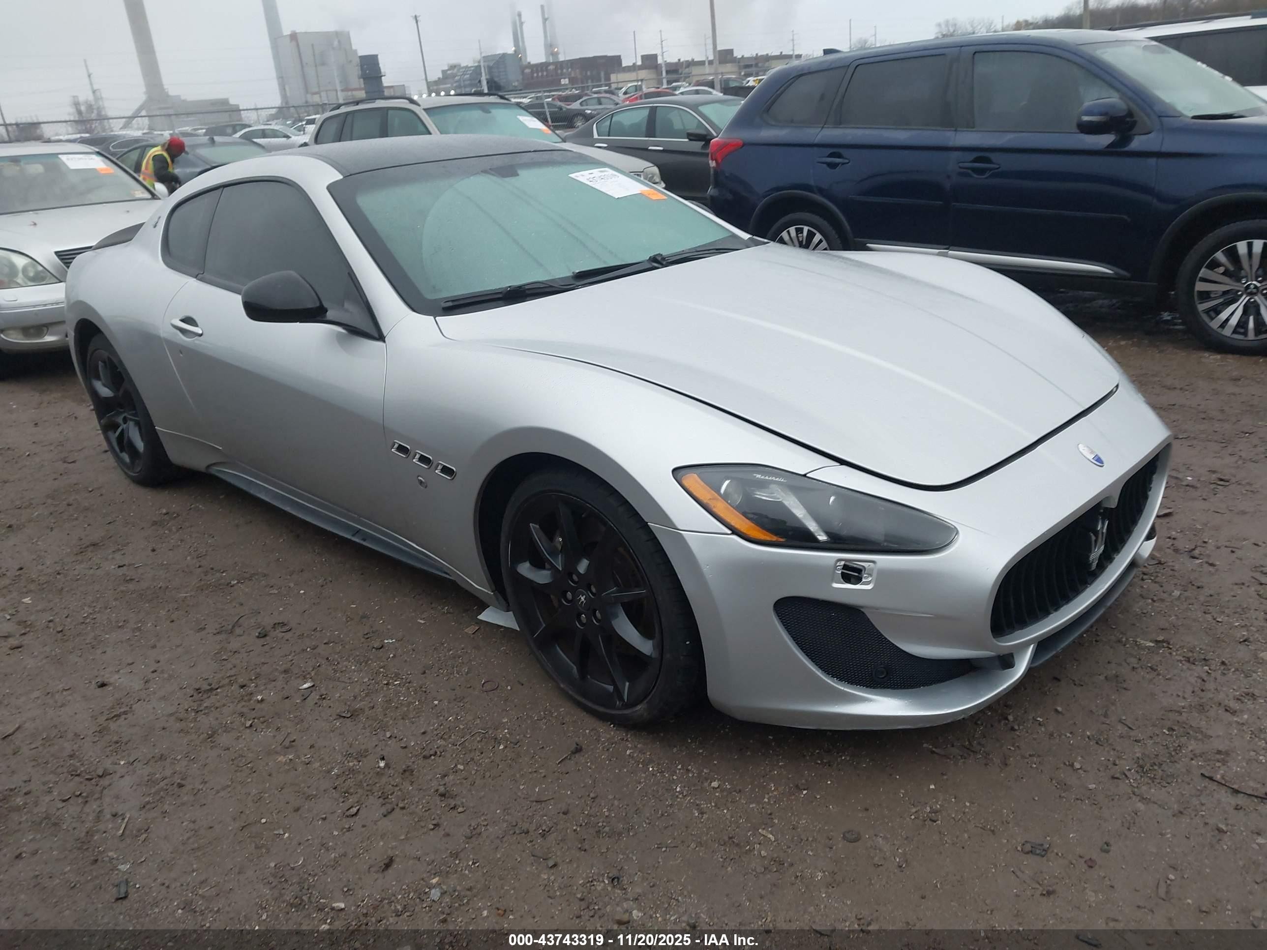 2013 Maserati Granturismo Mc/sport Silver vin: ZAM45VLAXD0067176