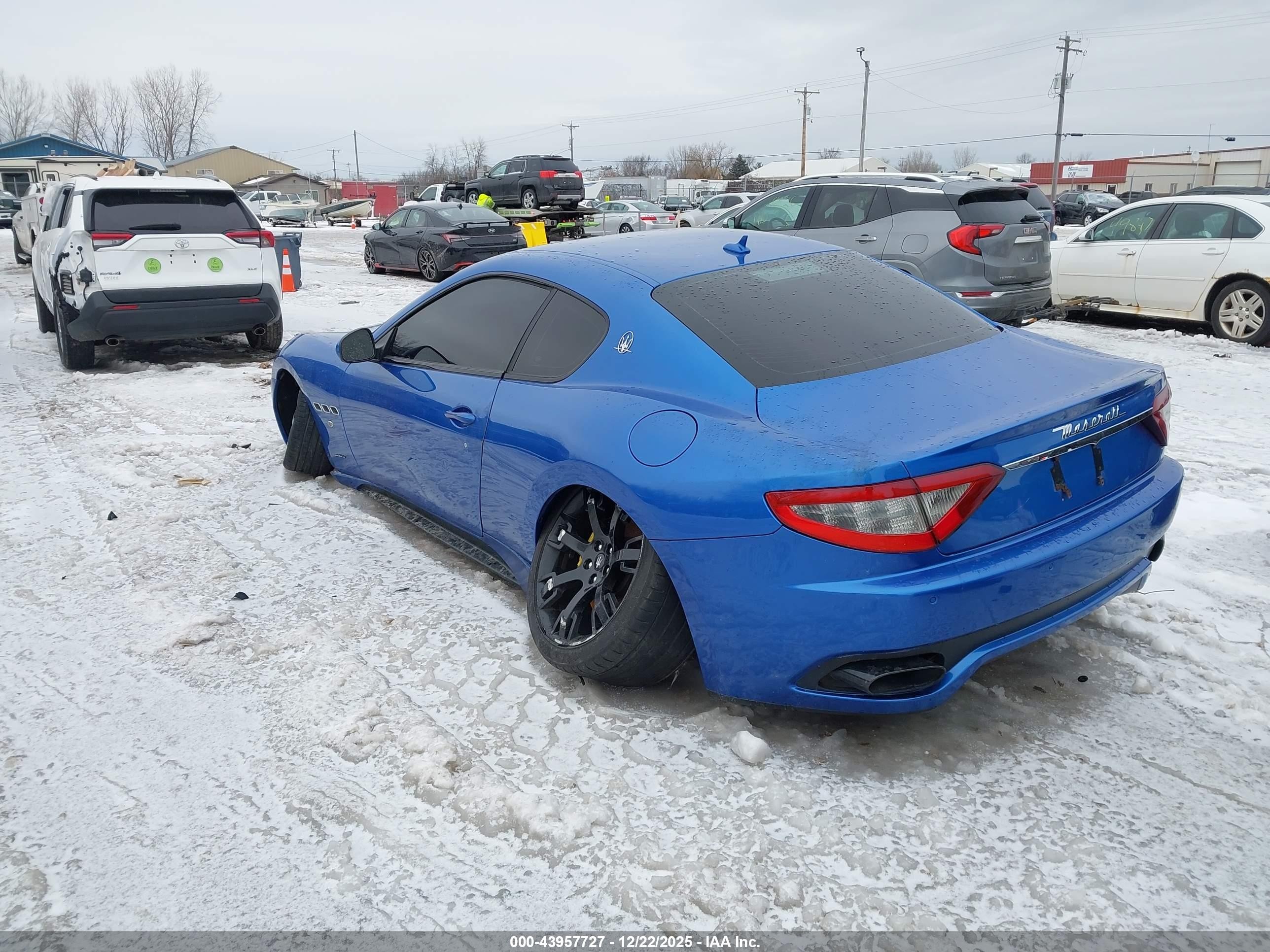 2013 Maserati Granturismo Mc/sport Blue vin: ZAM45VLAXD0070630