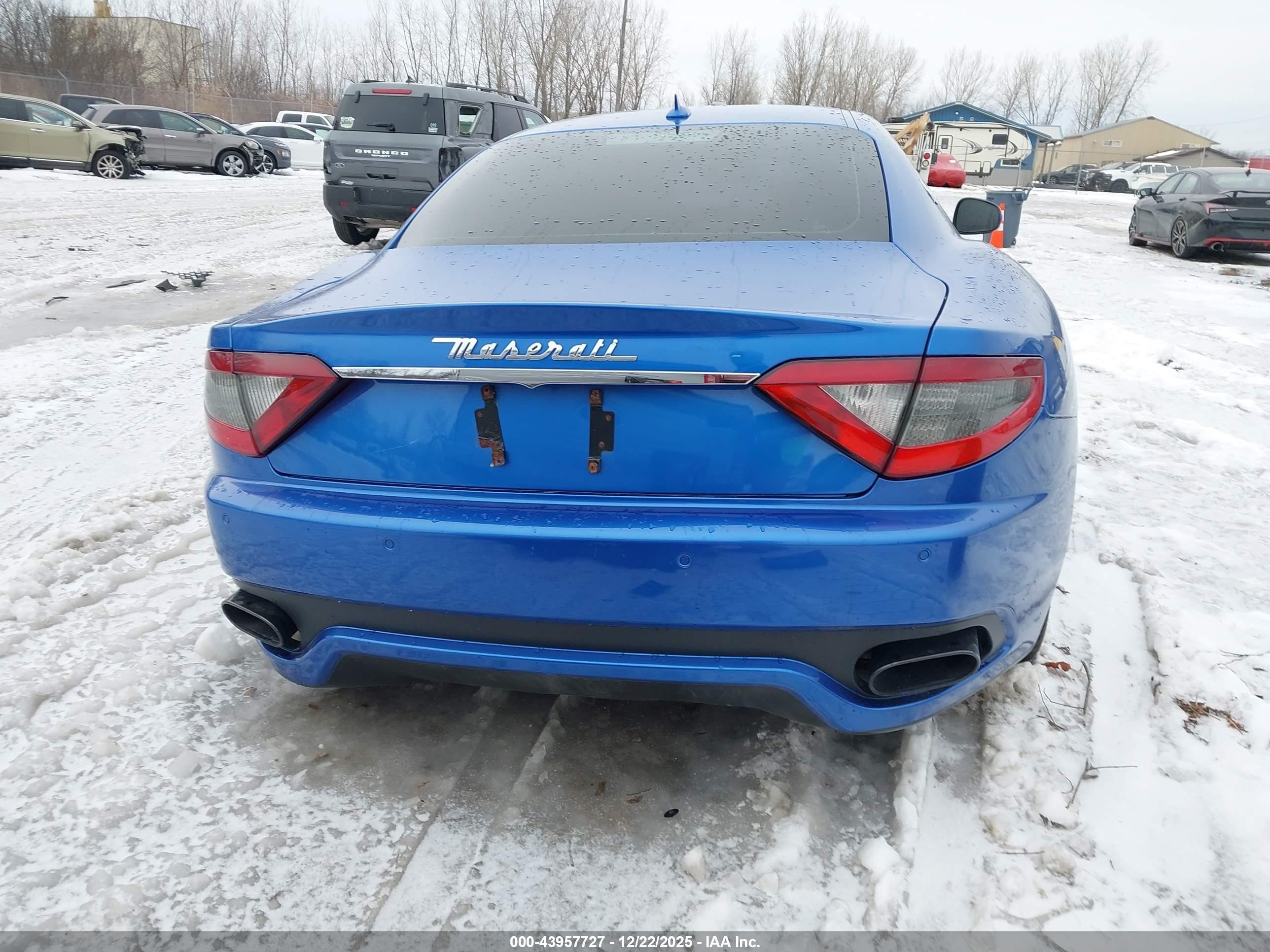 2013 Maserati Granturismo Mc/sport Blue vin: ZAM45VLAXD0070630