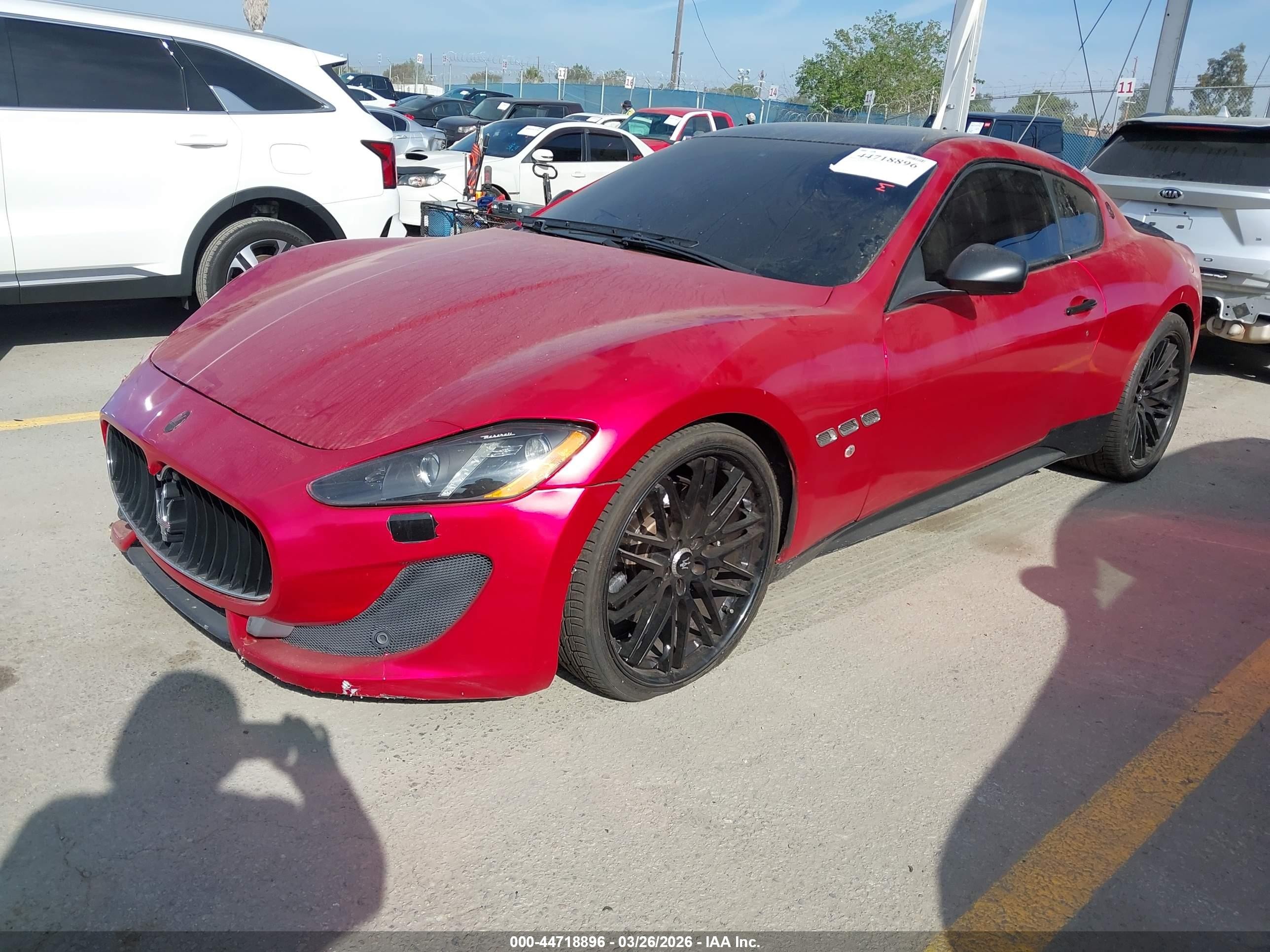 2013 Maserati Granturismo Mc/sport Red vin: ZAM45VLAXD0073219