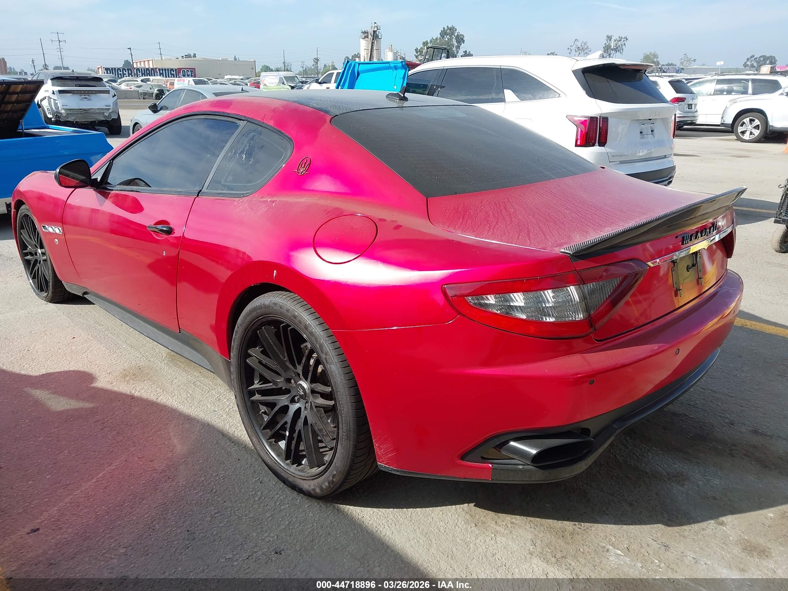 2013 Maserati Granturismo Mc/sport Red vin: ZAM45VLAXD0073219