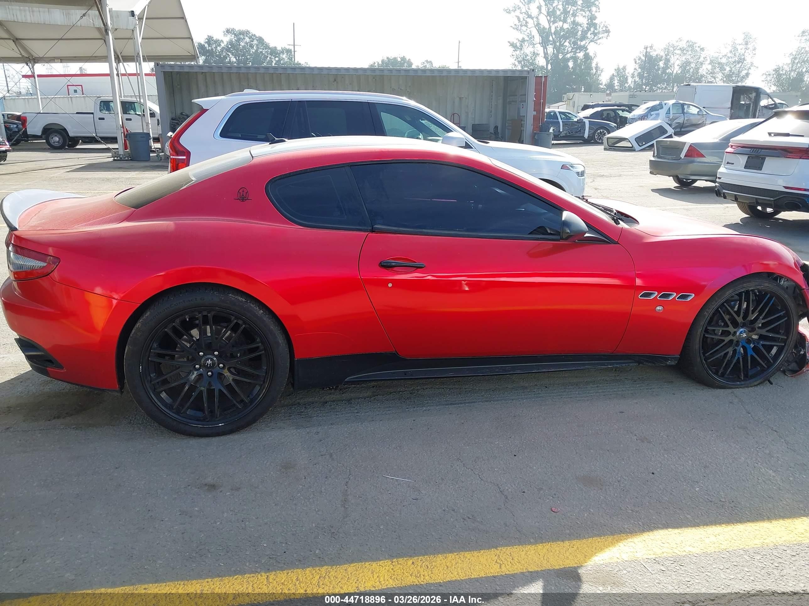2013 Maserati Granturismo Mc/sport Red vin: ZAM45VLAXD0073219