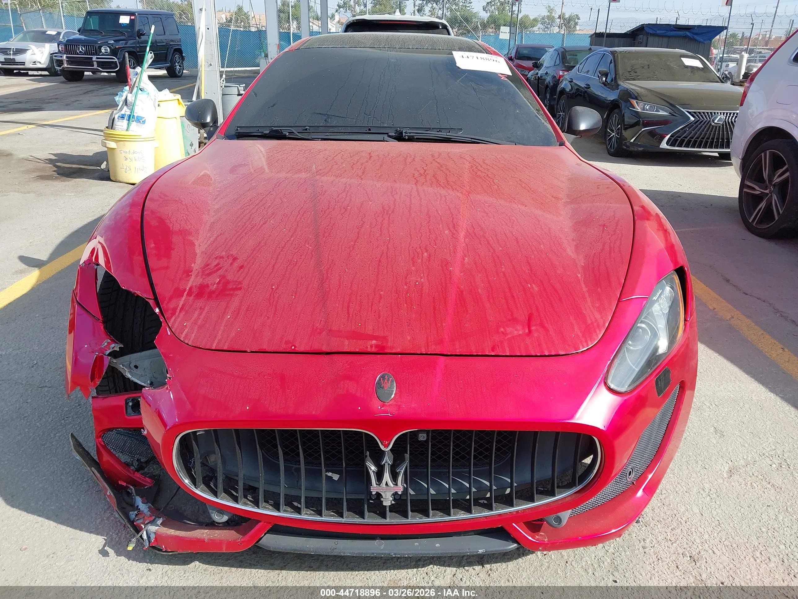 2013 Maserati Granturismo Mc/sport Red vin: ZAM45VLAXD0073219