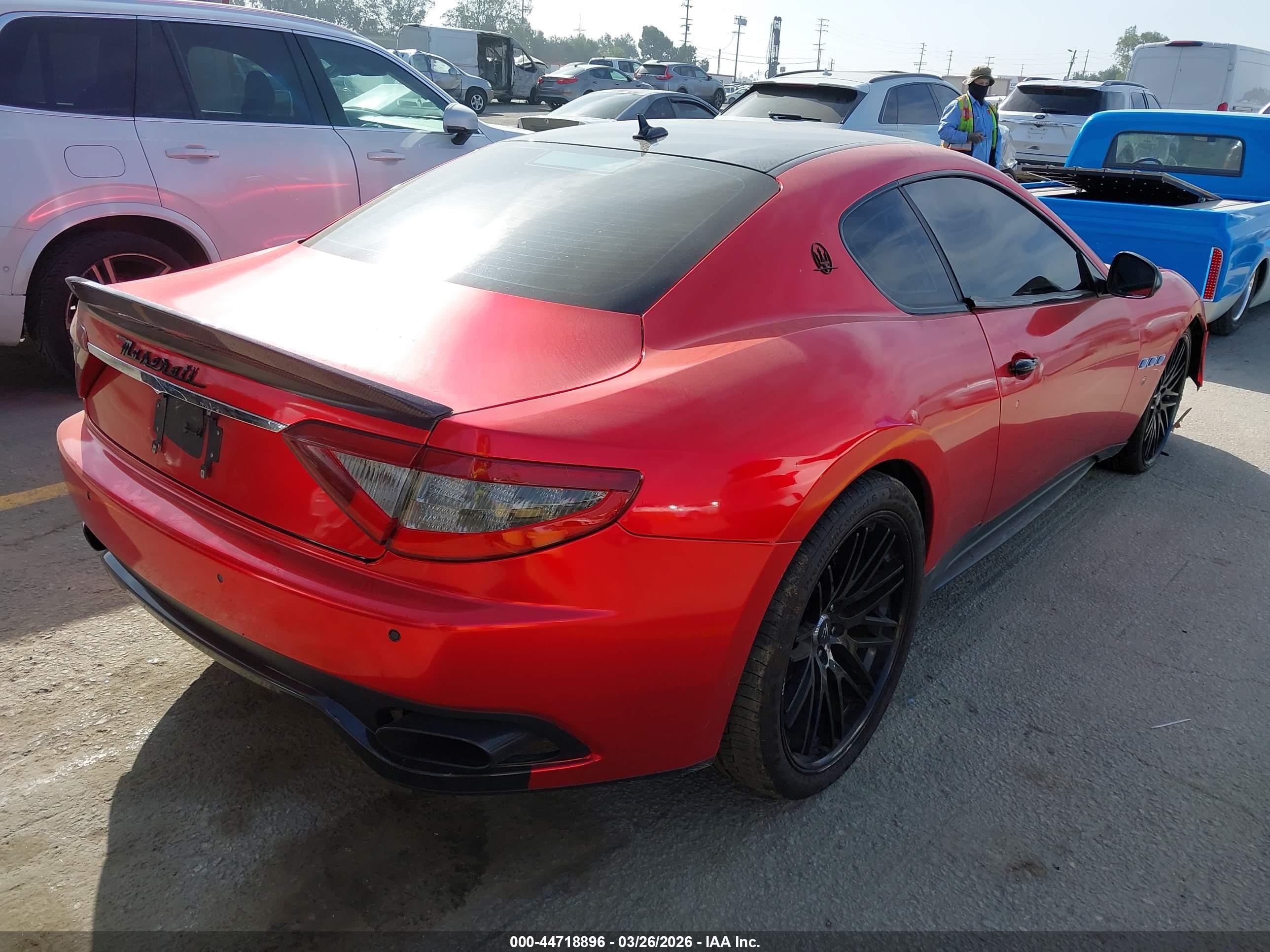 2013 Maserati Granturismo Mc/sport Red vin: ZAM45VLAXD0073219