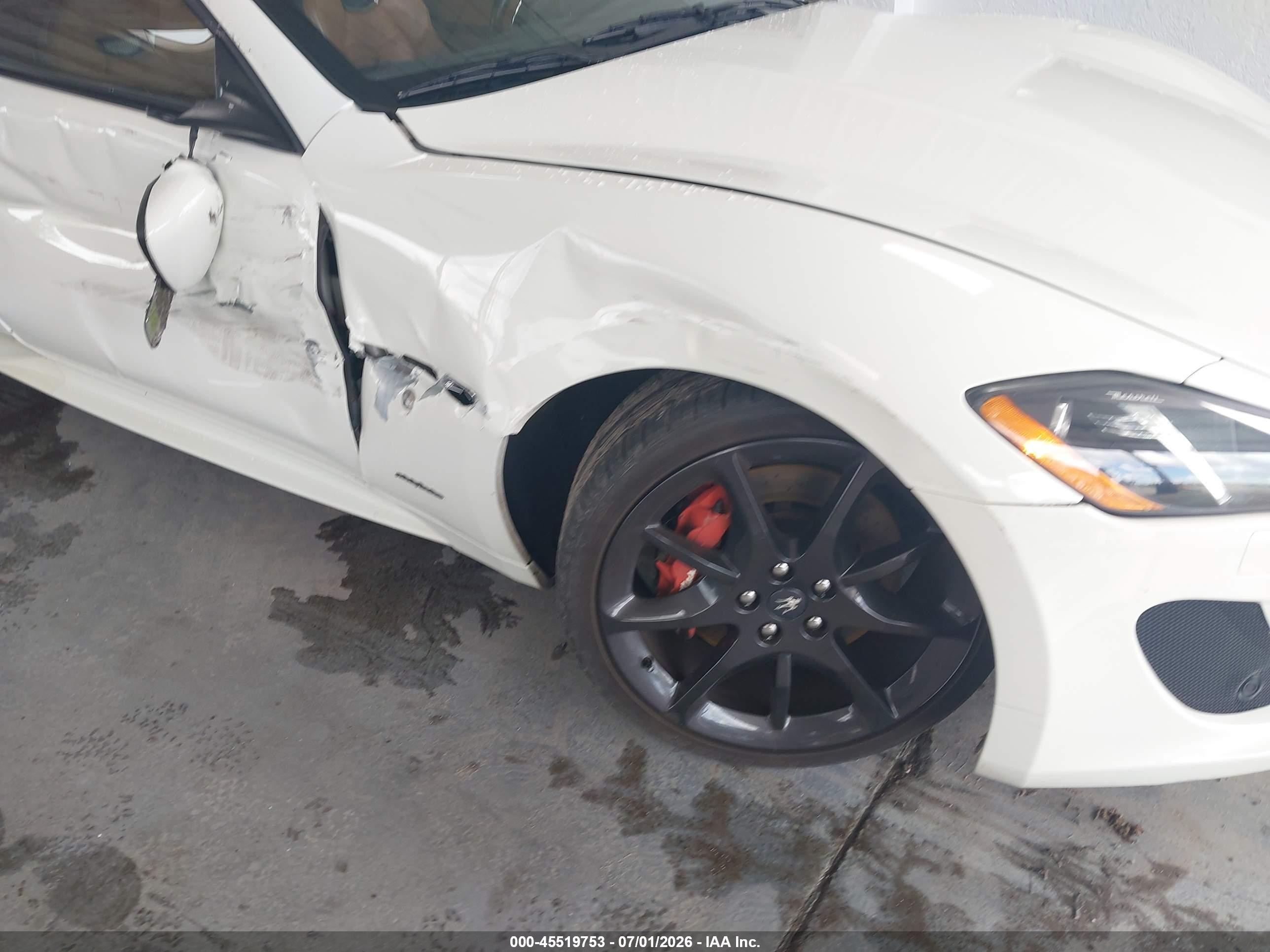 2015 Maserati Granturismo Mc/mc Centennial/sport White vin: ZAM45VMA2F0147914
