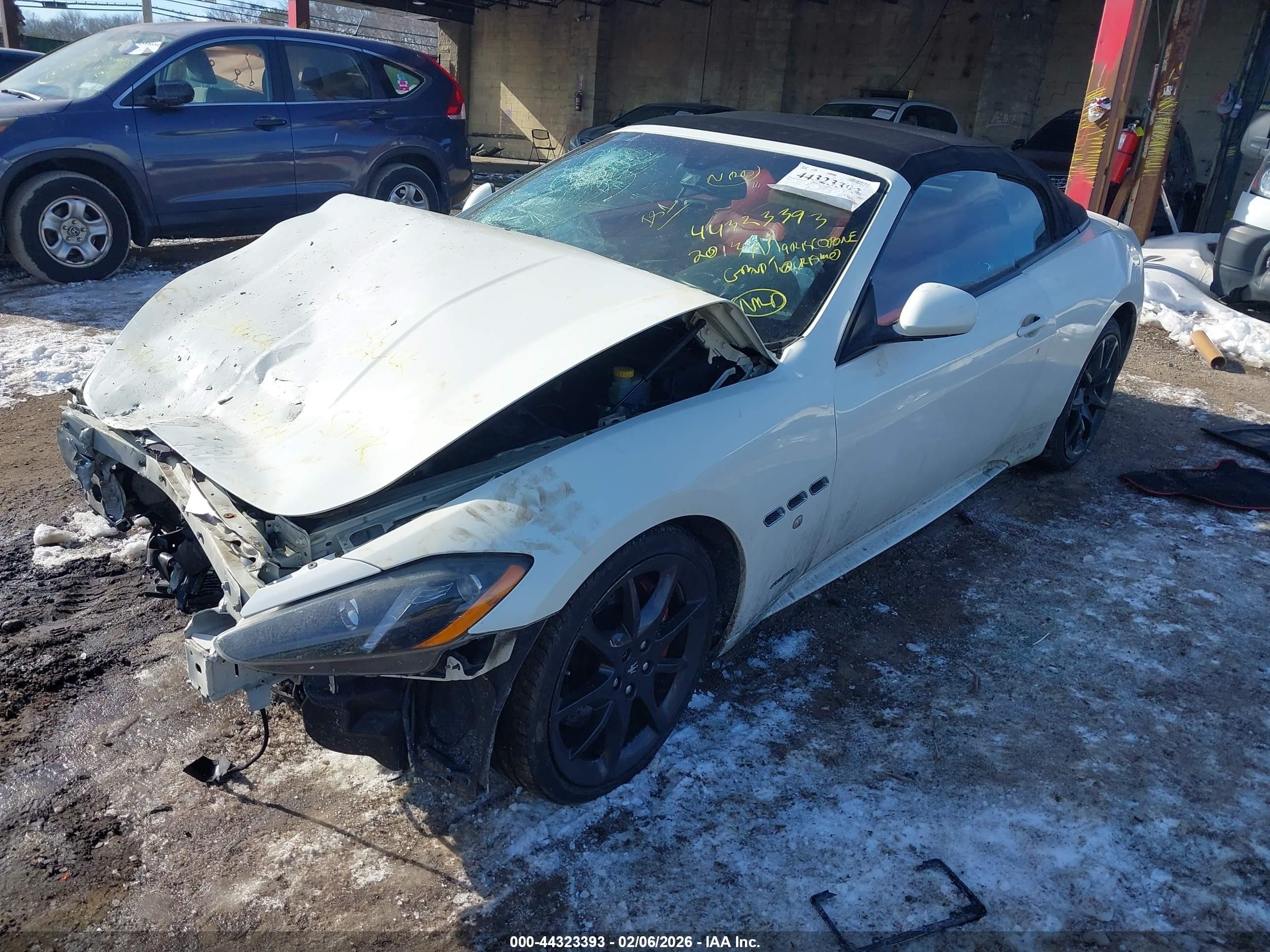 2013 Maserati Granturismo Sport White vin: ZAM45VMA3D0068586