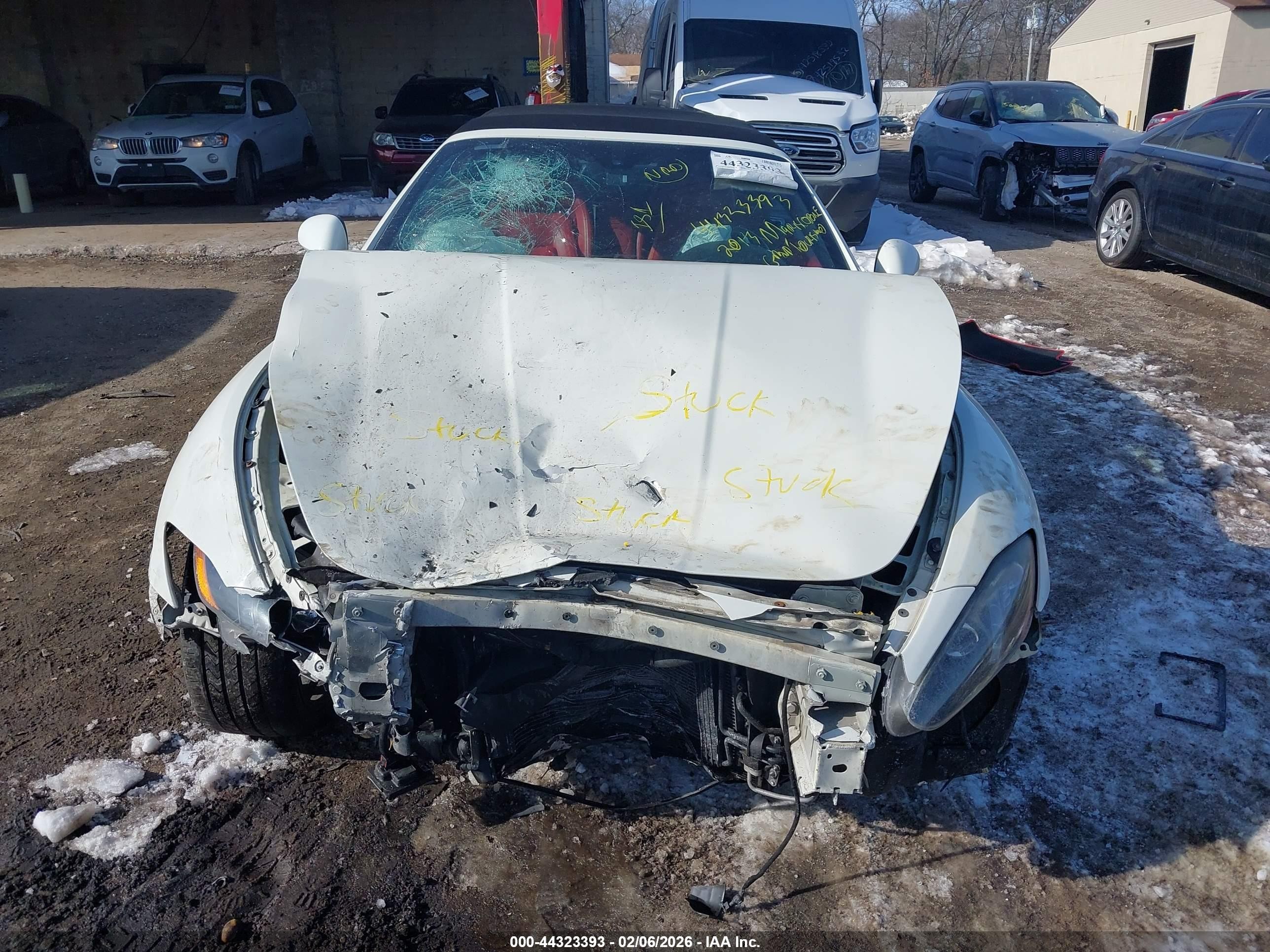 2013 Maserati Granturismo Sport White vin: ZAM45VMA3D0068586