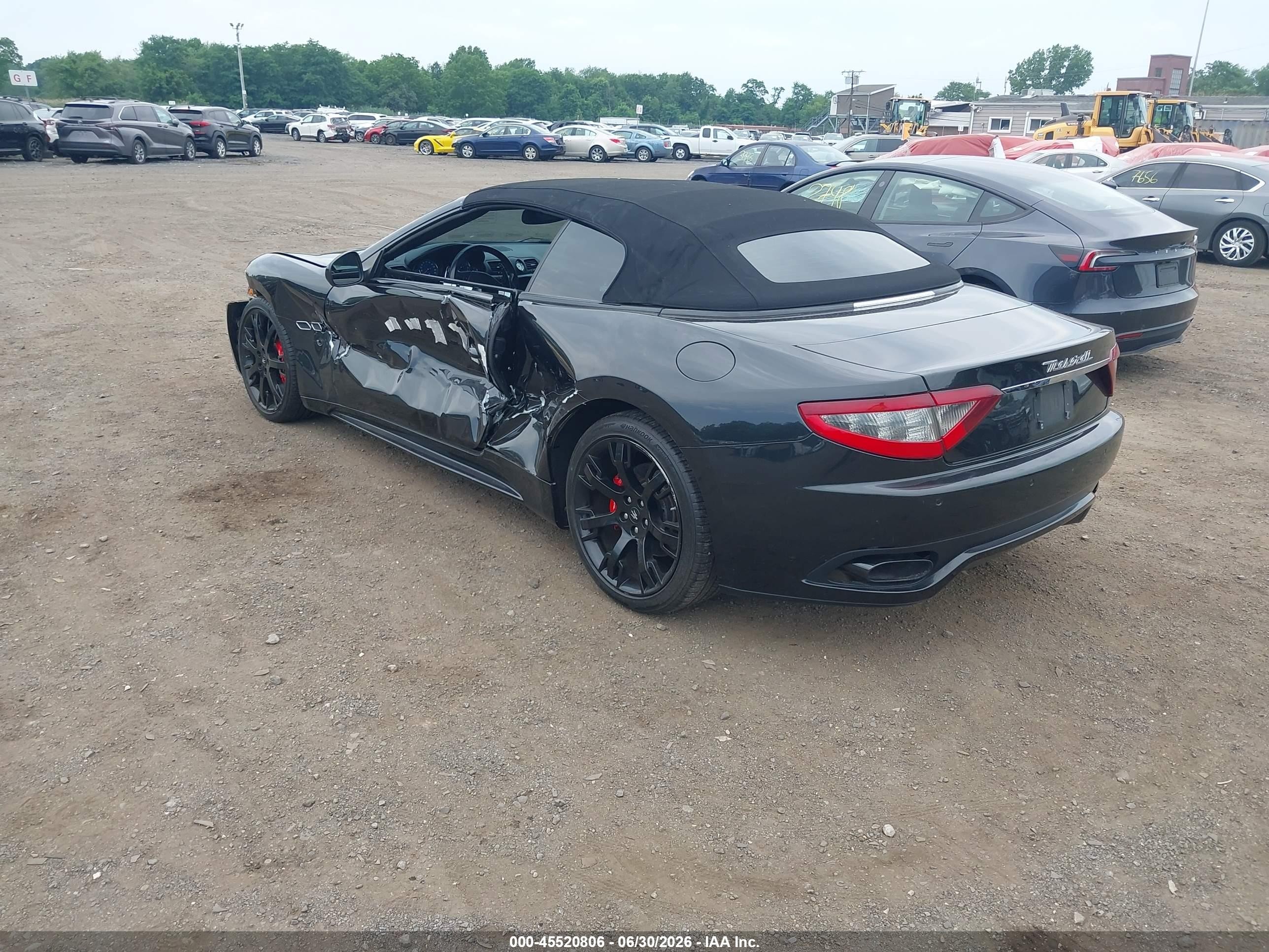 2014 Maserati Granturismo Mc/sport Black vin: ZAM45VMA3E0093408