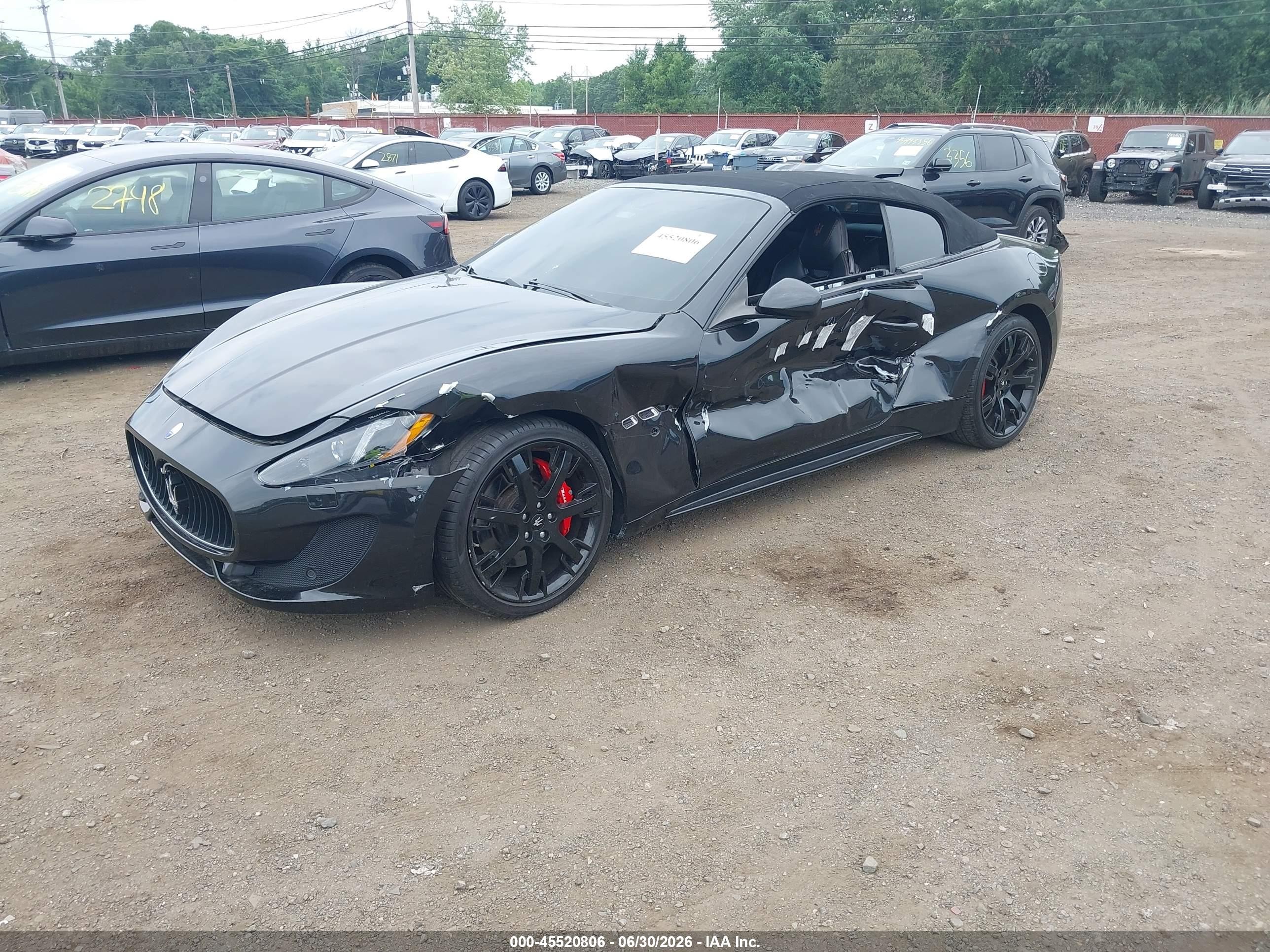 2014 Maserati Granturismo Mc/sport Black vin: ZAM45VMA3E0093408