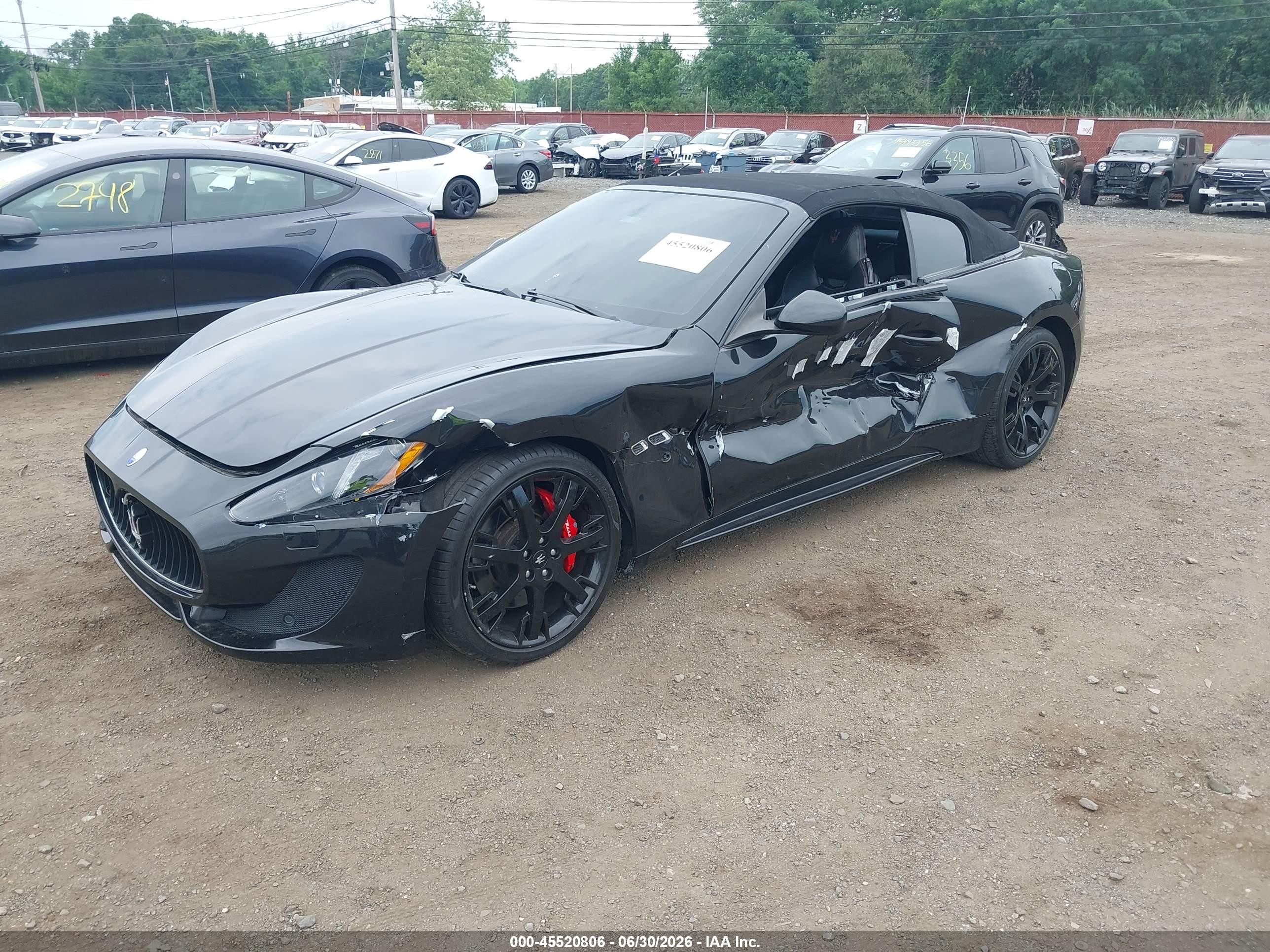 2014 Maserati Granturismo Mc/sport Black vin: ZAM45VMA3E0093408
