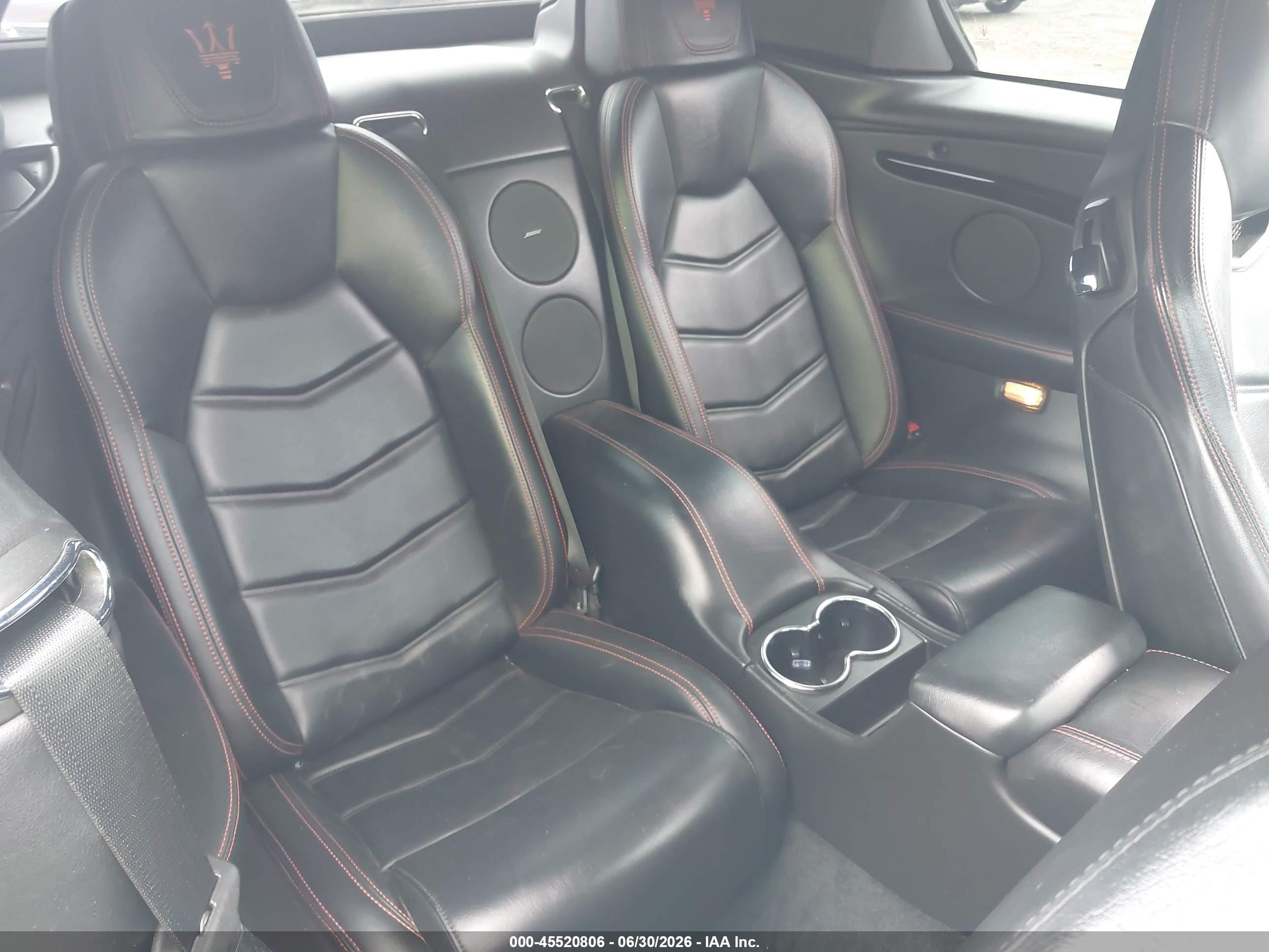 2014 Maserati Granturismo Mc/sport Black vin: ZAM45VMA3E0093408