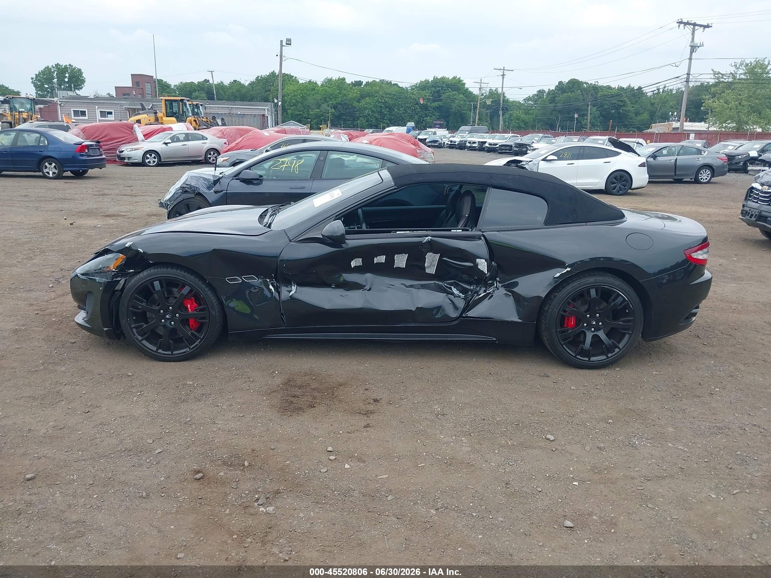2014 Maserati Granturismo Mc/sport Black vin: ZAM45VMA3E0093408