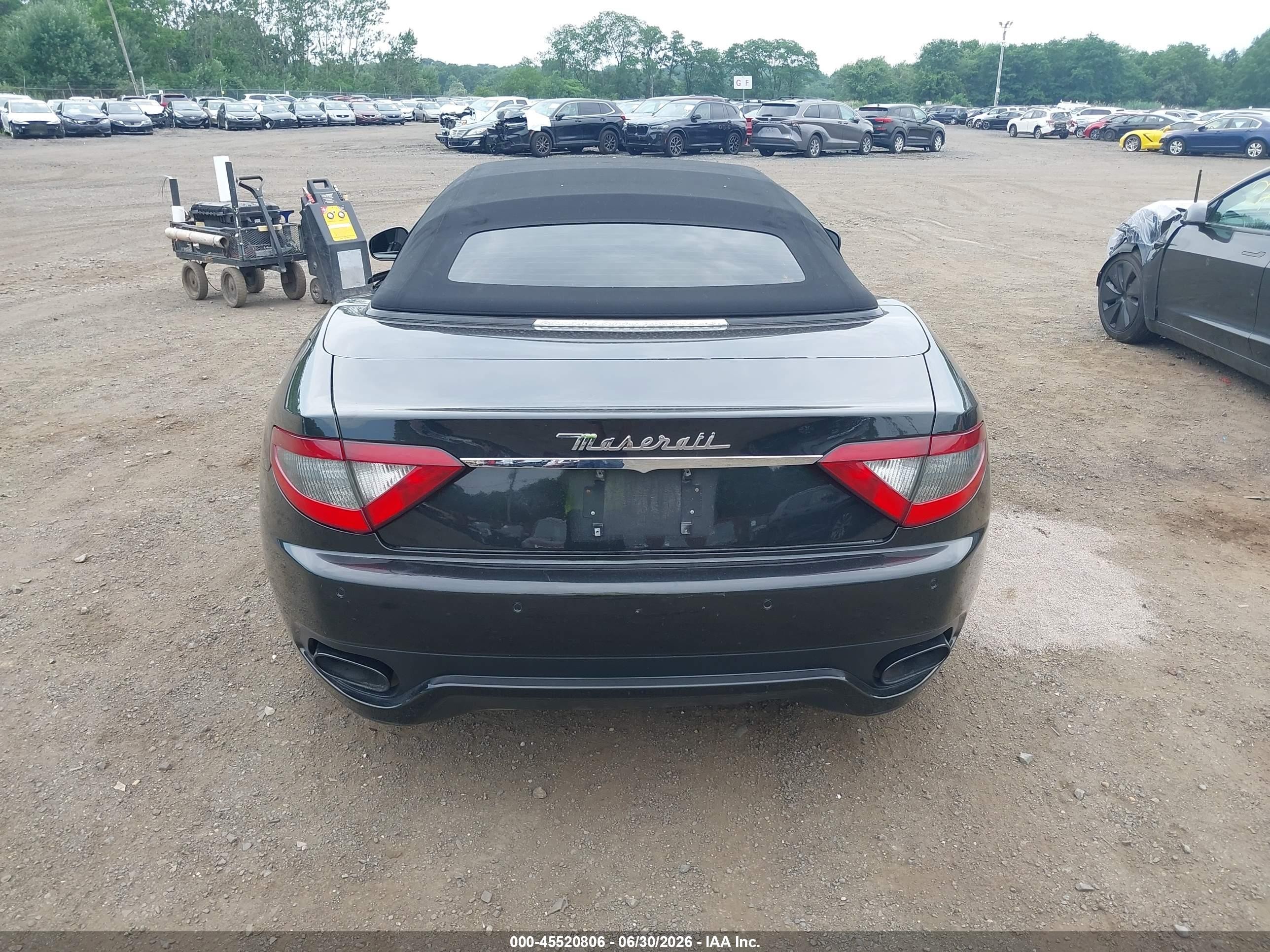 2014 Maserati Granturismo Mc/sport Black vin: ZAM45VMA3E0093408