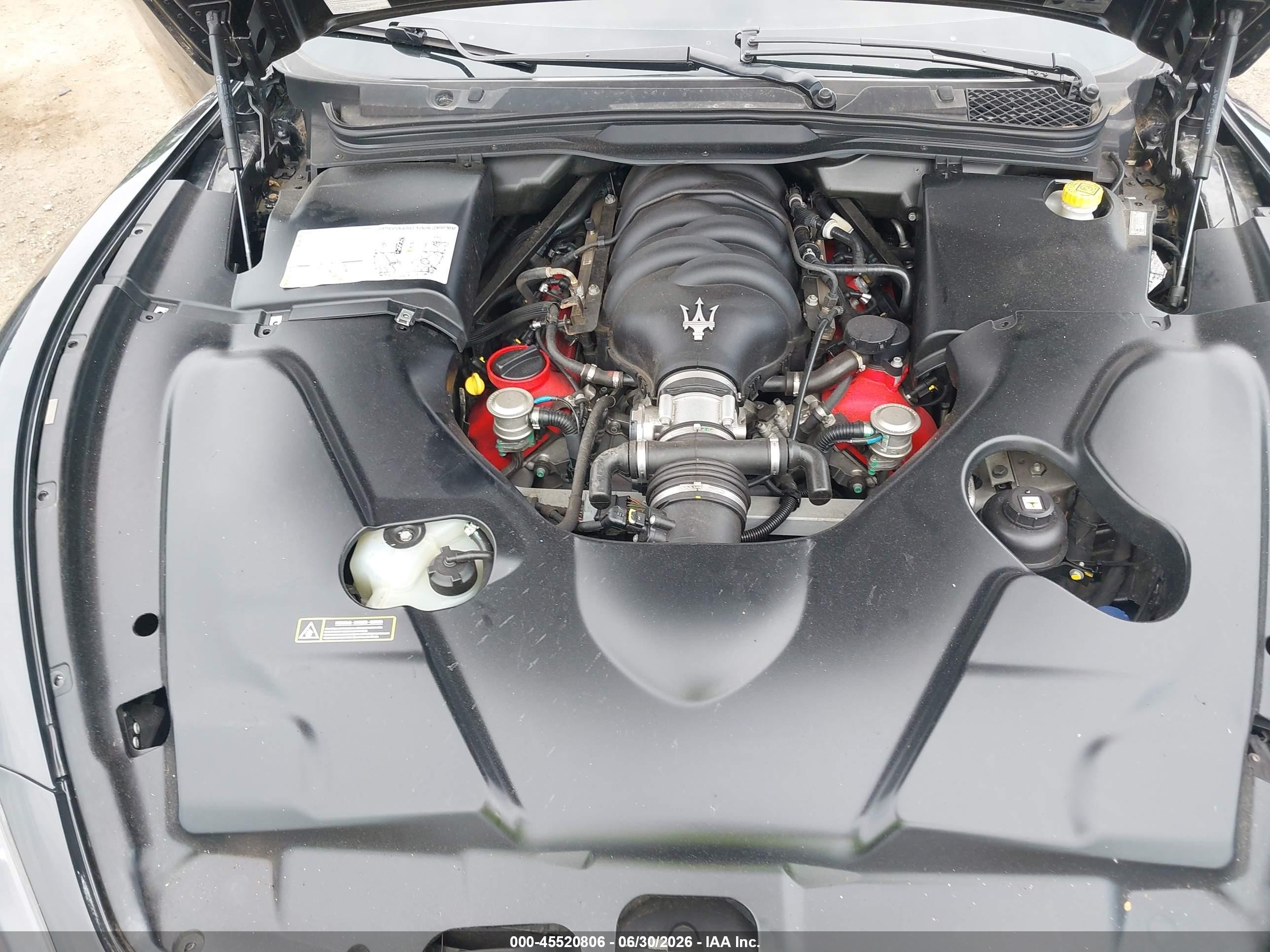 2014 Maserati Granturismo Mc/sport Black vin: ZAM45VMA3E0093408