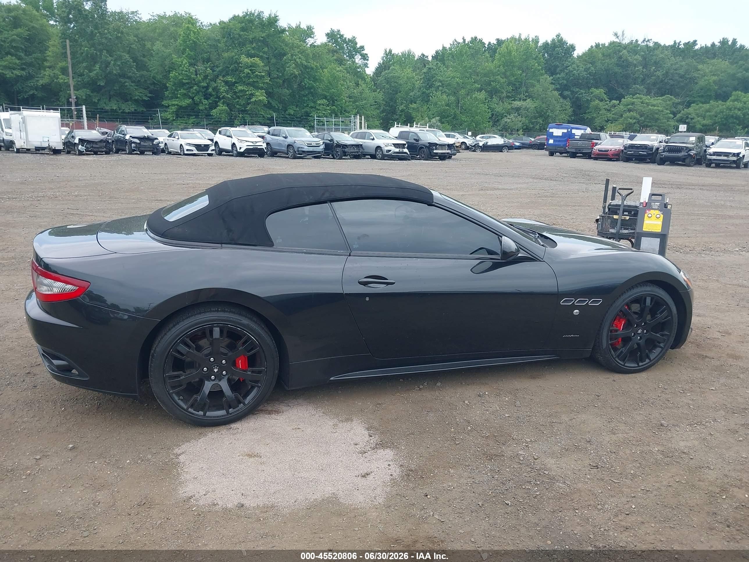 2014 Maserati Granturismo Mc/sport Black vin: ZAM45VMA3E0093408