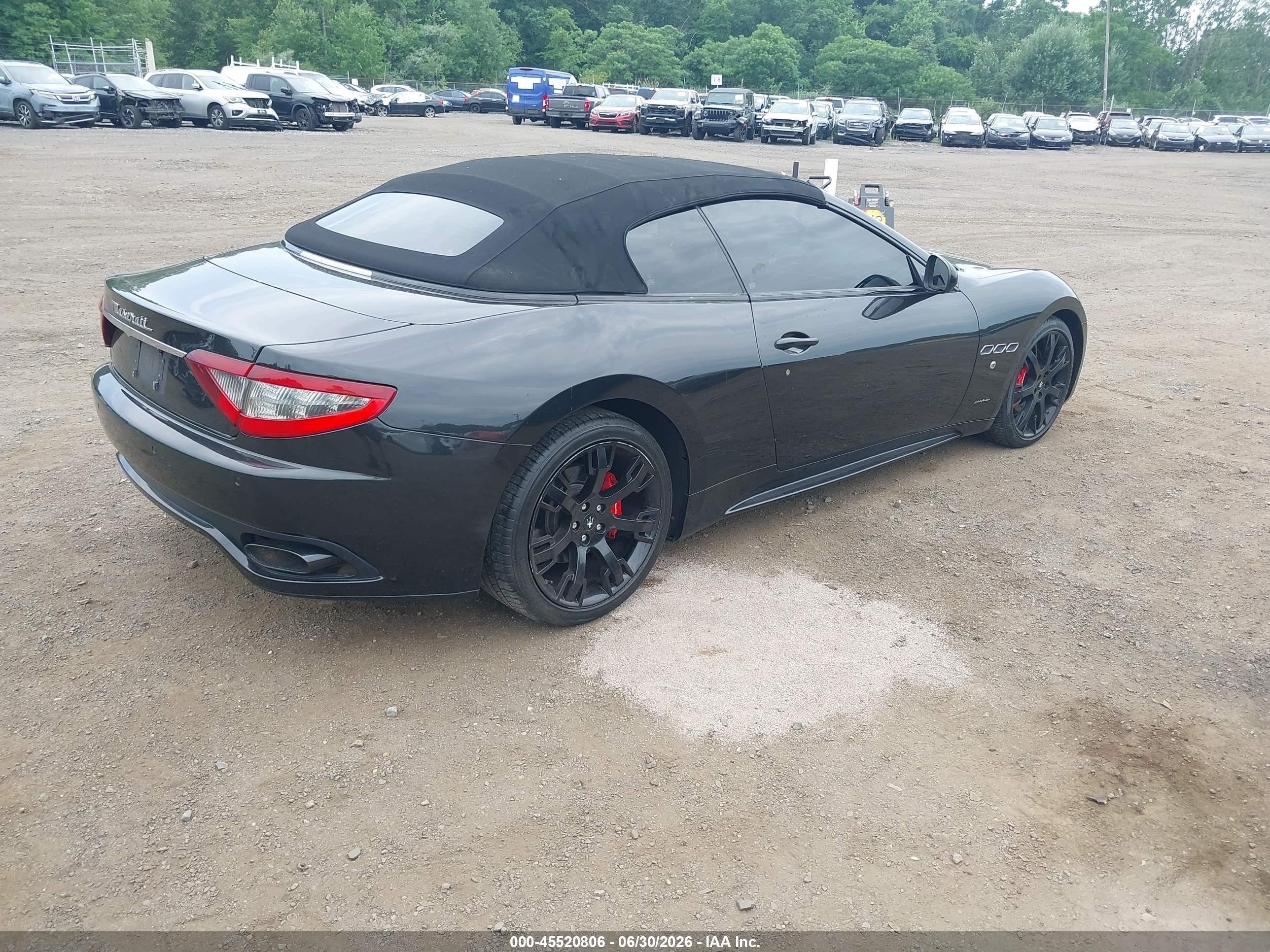 2014 Maserati Granturismo Mc/sport Black vin: ZAM45VMA3E0093408