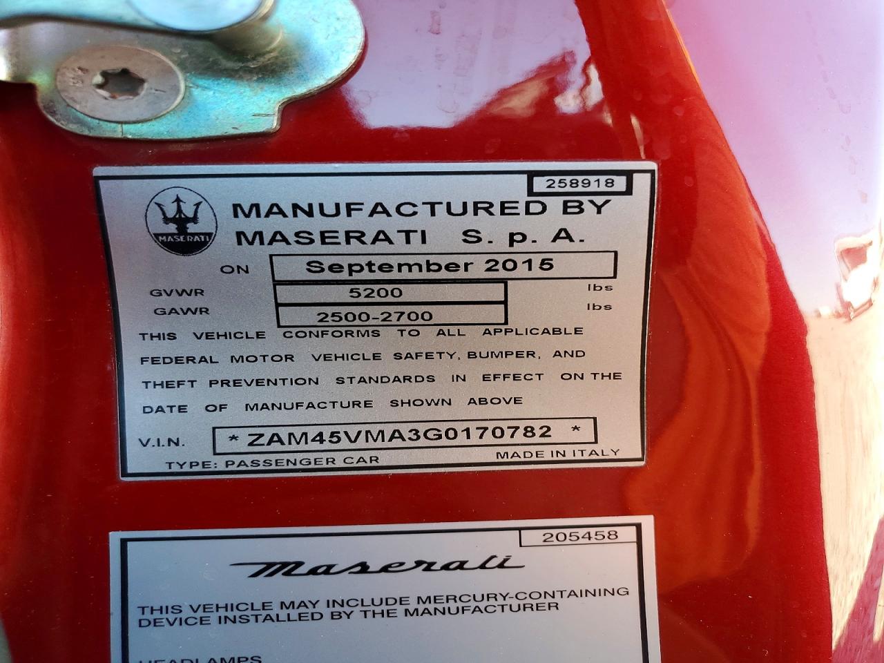 2016 Maserati Granturismo S Red vin: ZAM45VMA3G0170782