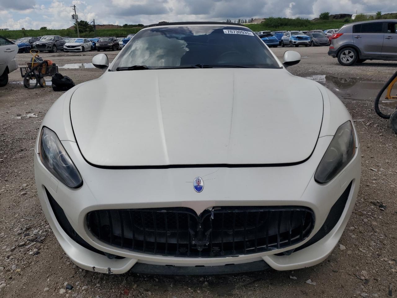2013 Maserati Granturismo S White vin: ZAM45VMA4D0067544