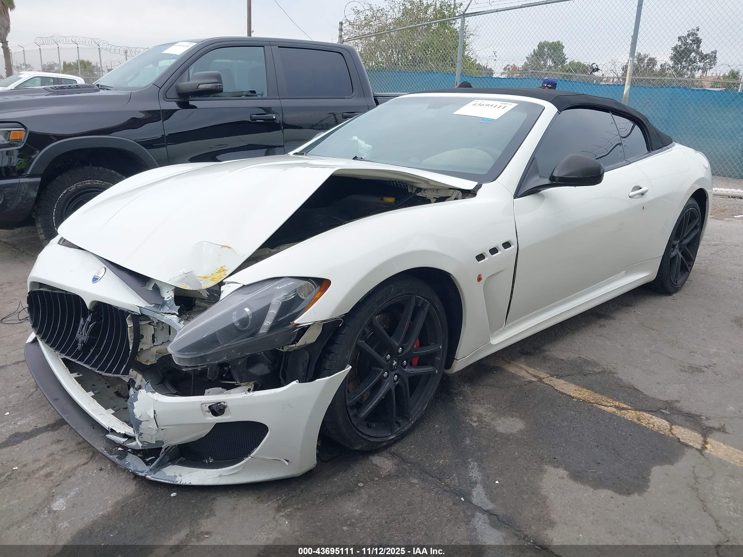 2013 Maserati Granturismo Sport White vin: ZAM45VMA4D0070945