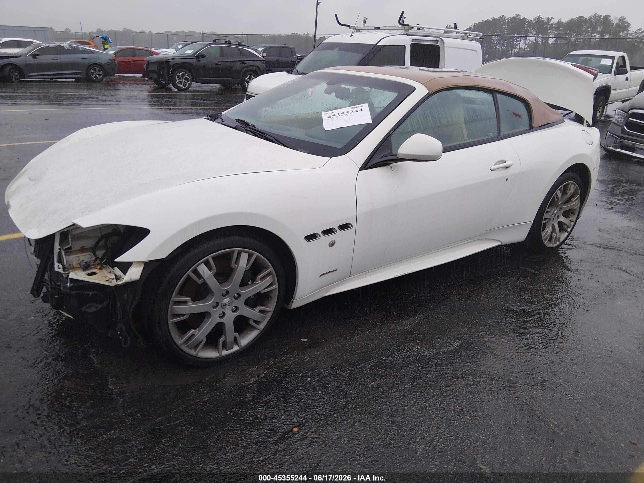 2015 Maserati Granturismo Mc/mc Centennial/sport White vin: ZAM45VMA5F0146546