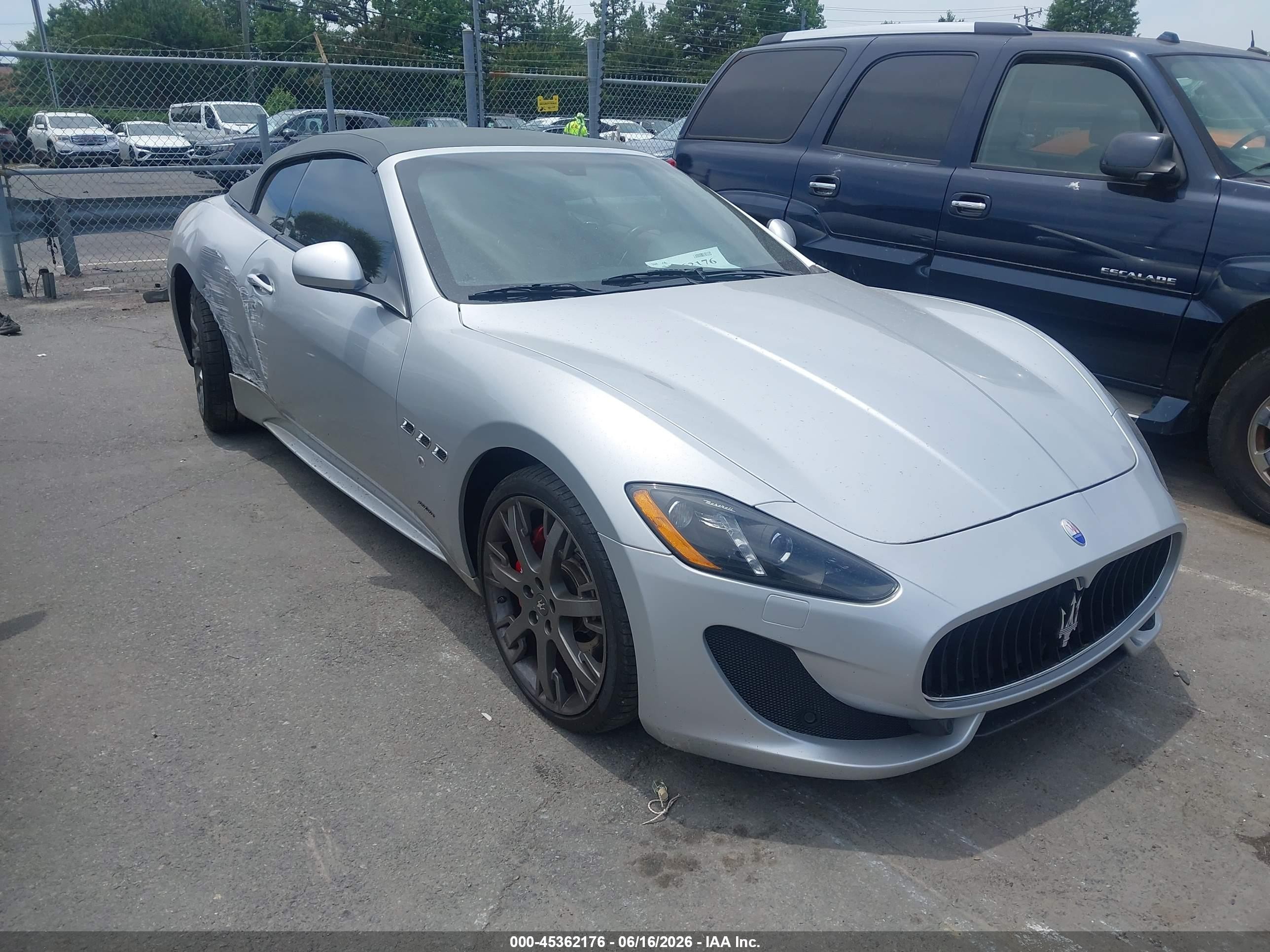 2015 Maserati Granturismo Mc/mc Centennial/sport Silver vin: ZAM45VMA7F0147973